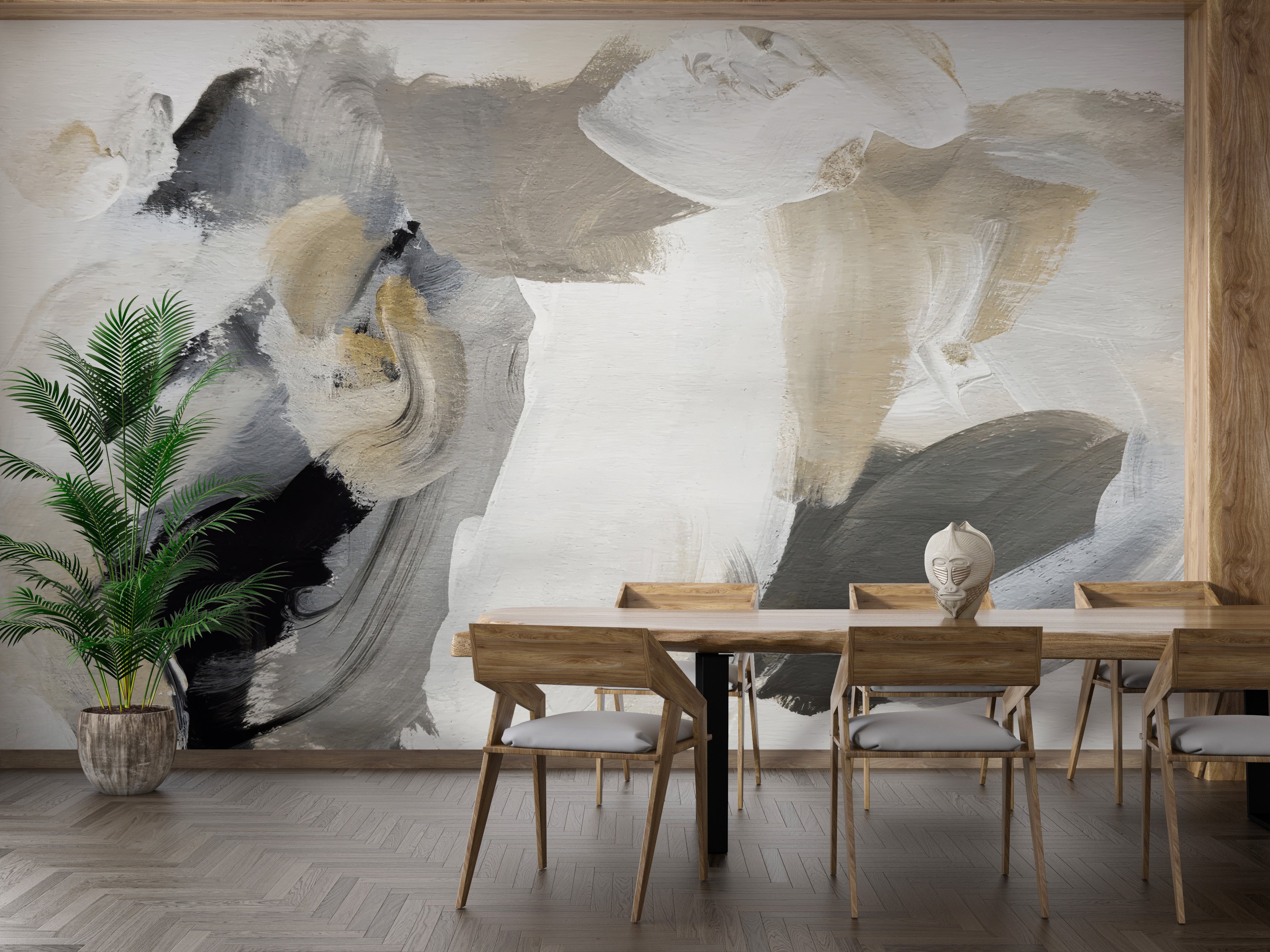 Monochrome Muse Wall Mural - Giffywalls