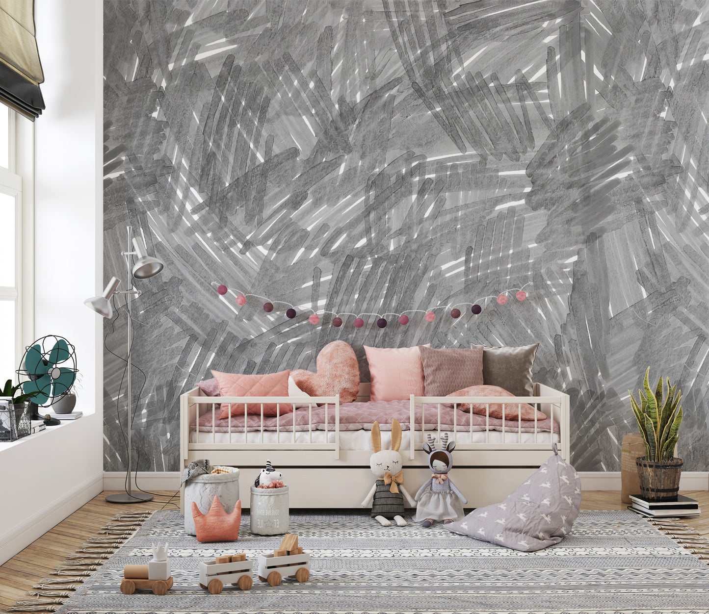 Slate Whispers Artistic Mural