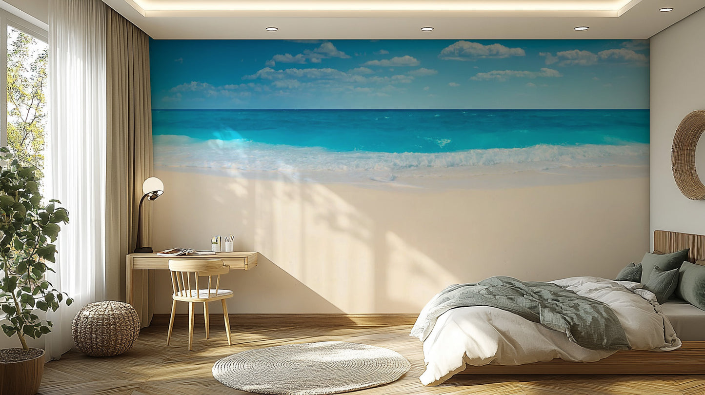 Reusable Bahamas Beach Wallpaper for Relaxing Spaces