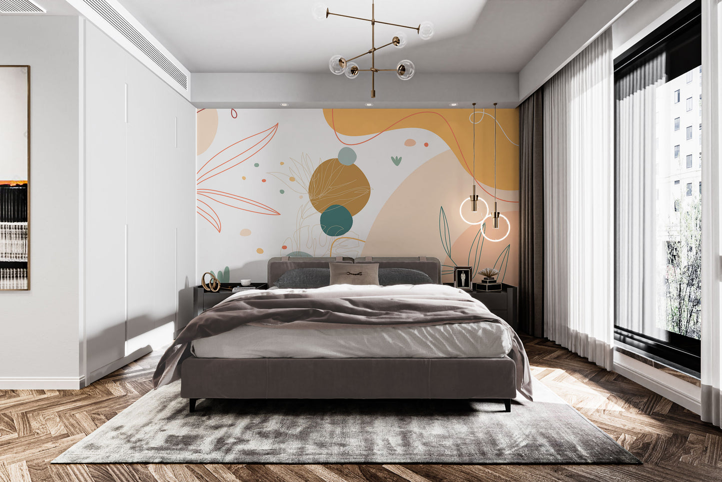 Abstract Aura Array Wallpaper mural statement