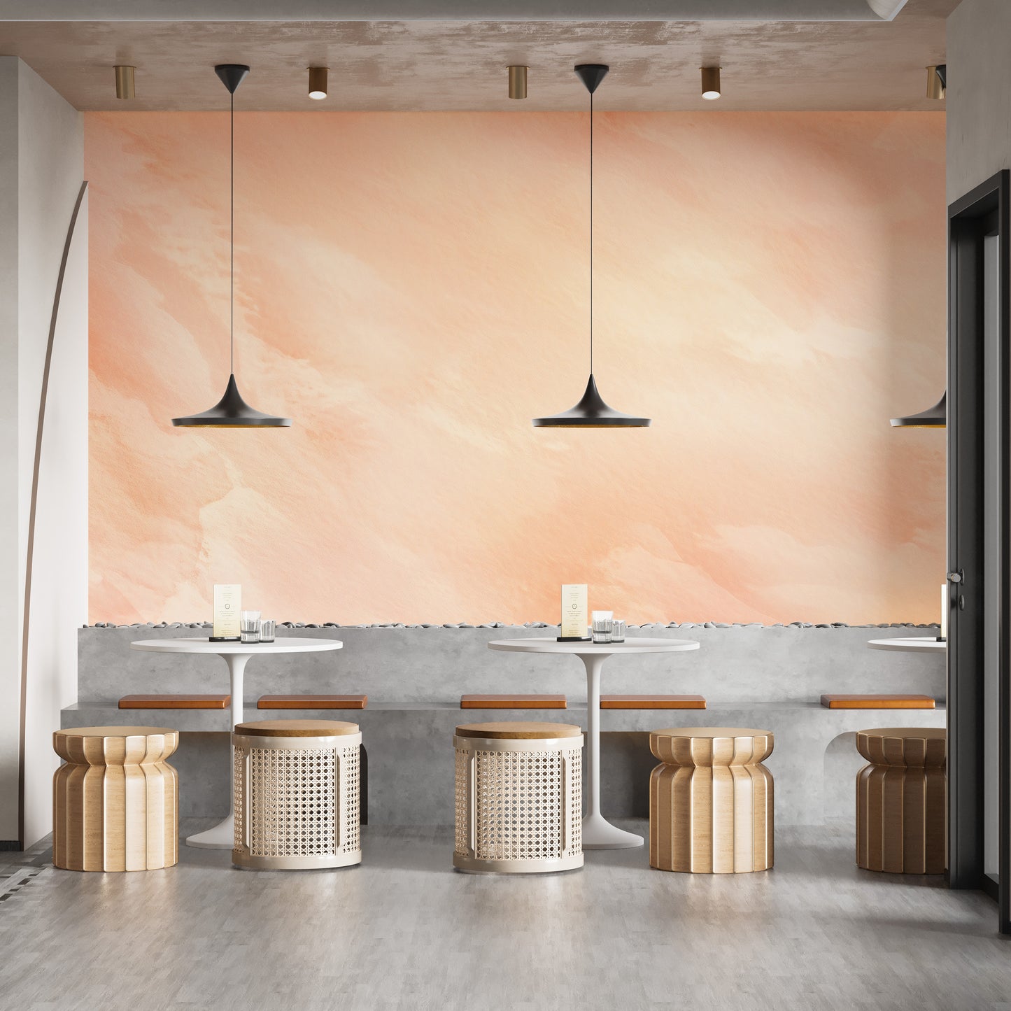 Pantone Peach Fusion Wallpaper Mural