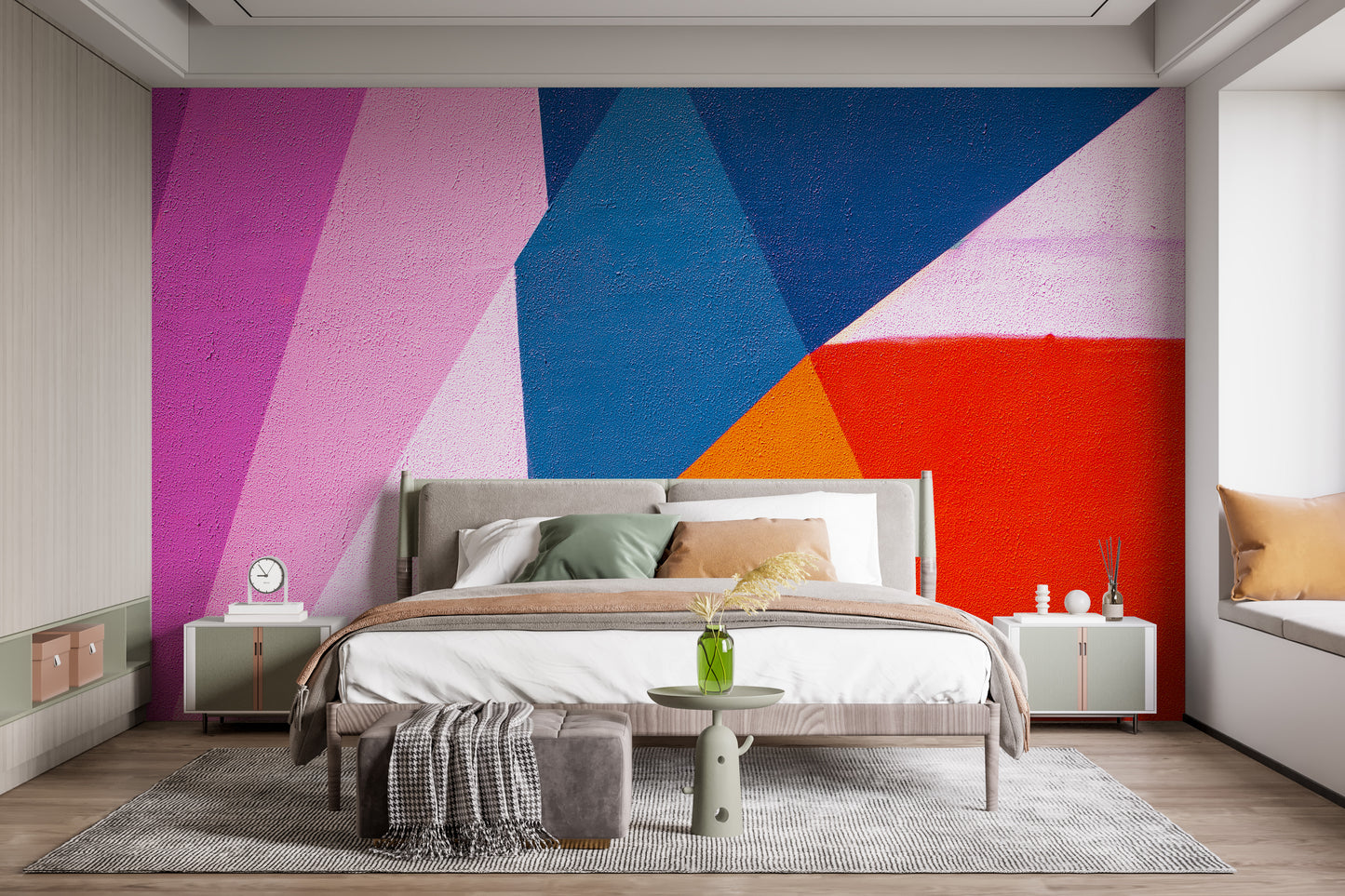 Urban Spectrum Colourful Abstract Wall Mural