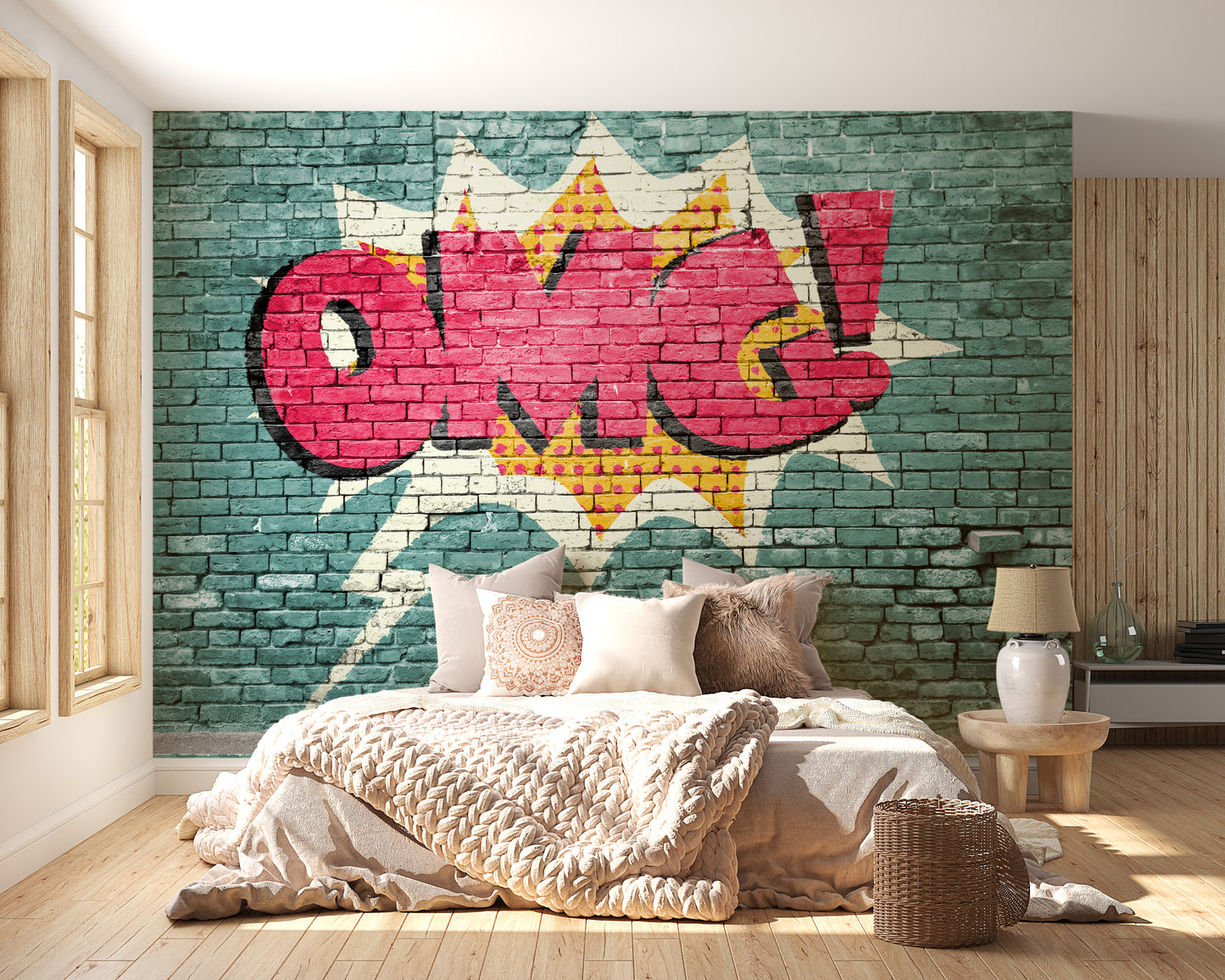 Pop Art OMG Graffiti Wall Mural