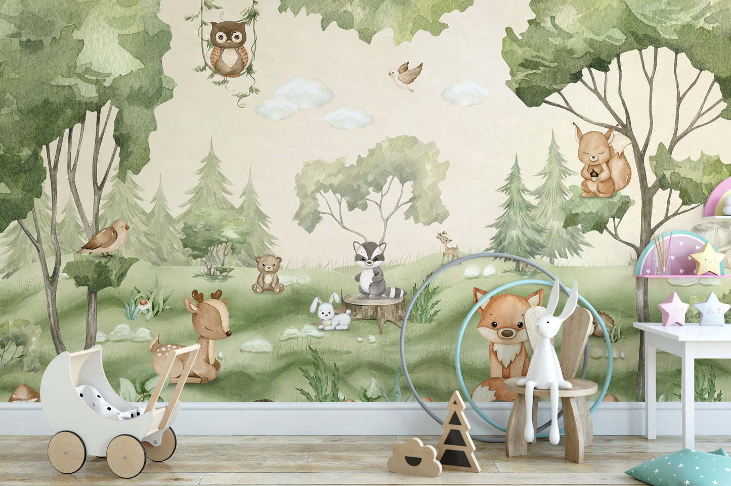 Woodland Joy Kids Wall Mural