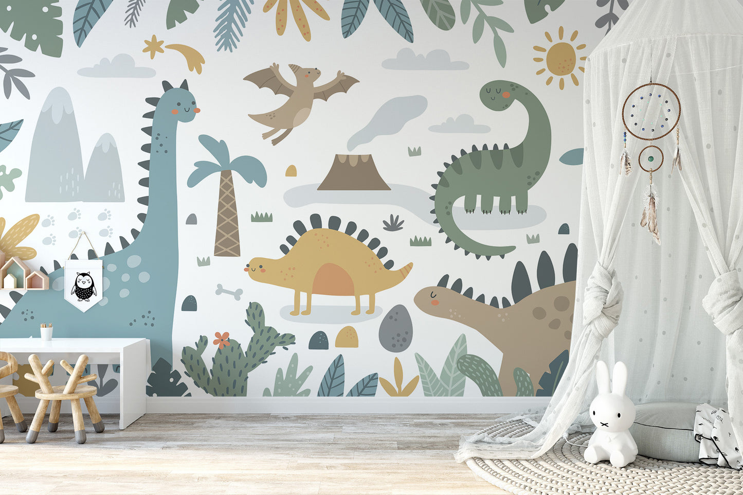 Dinosaur Design Wall Mural