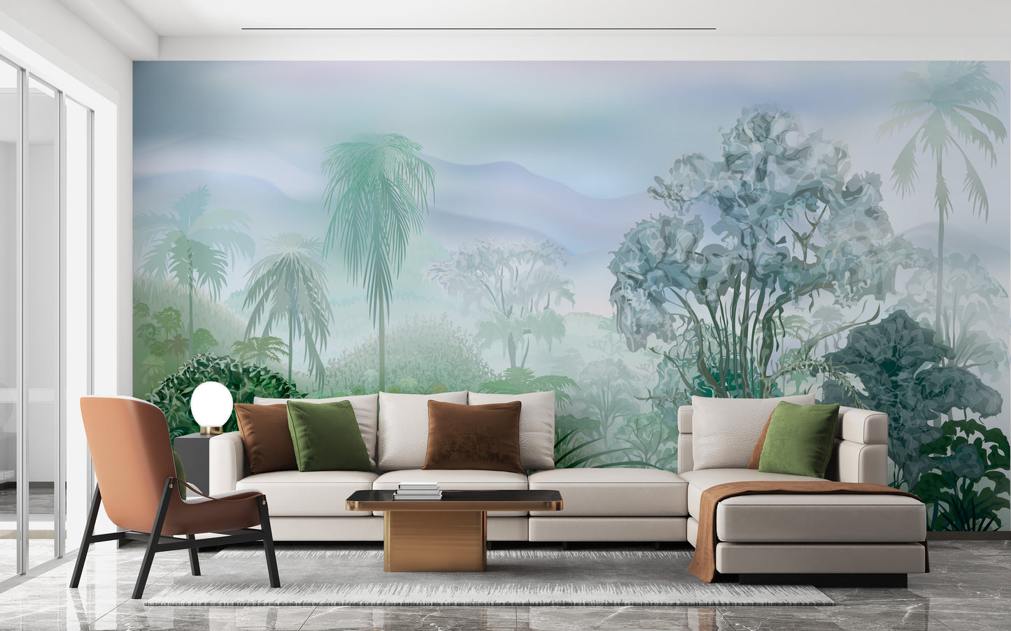 Green Tropical Rainforest Wallpaper Murals - Giffywalls