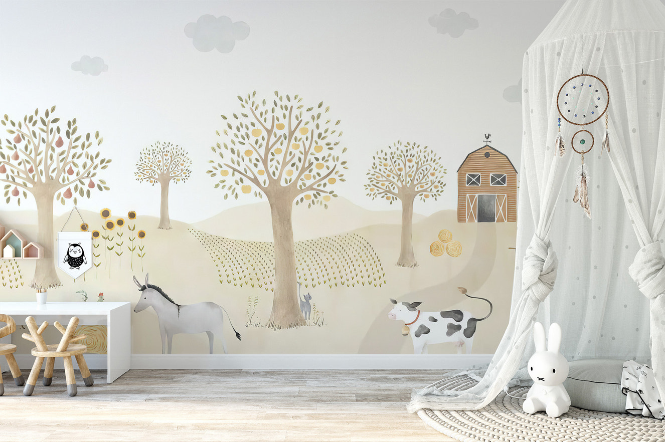 Bucolic Bliss Wallpaper Mural