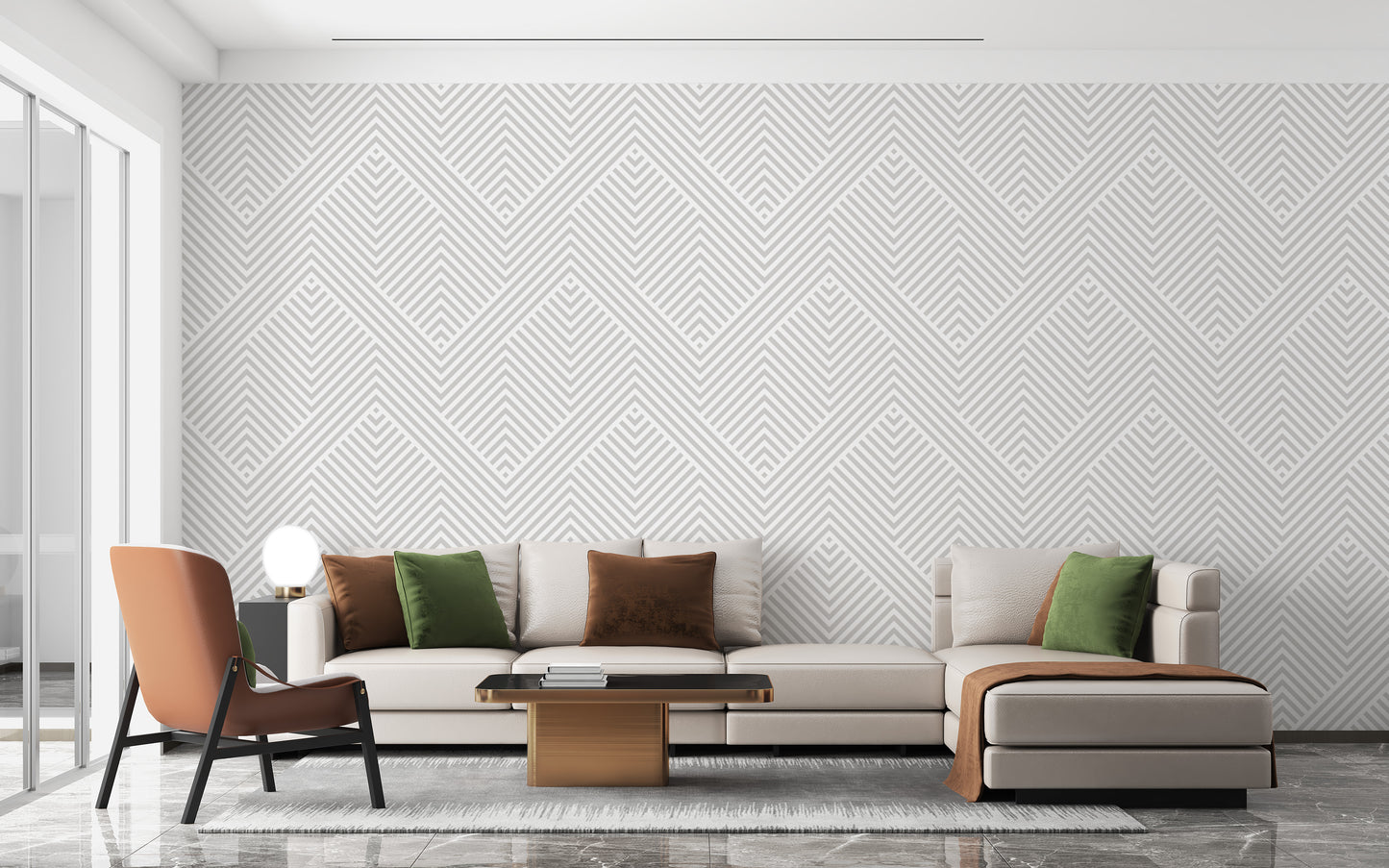 Abstract gray geometric lines wallpaper
