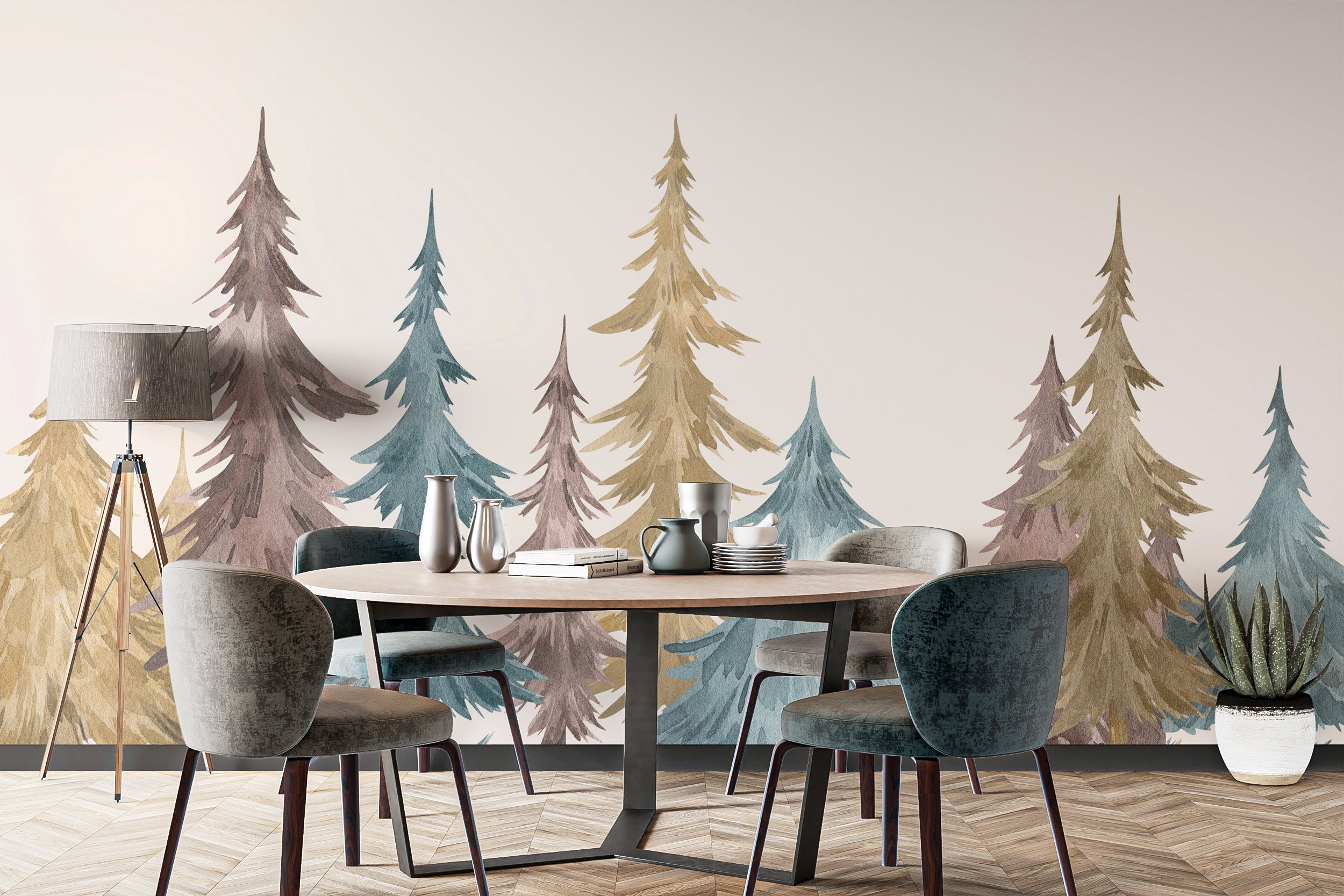 Alpine elegance wall mural perfect for serene, natural decor.
