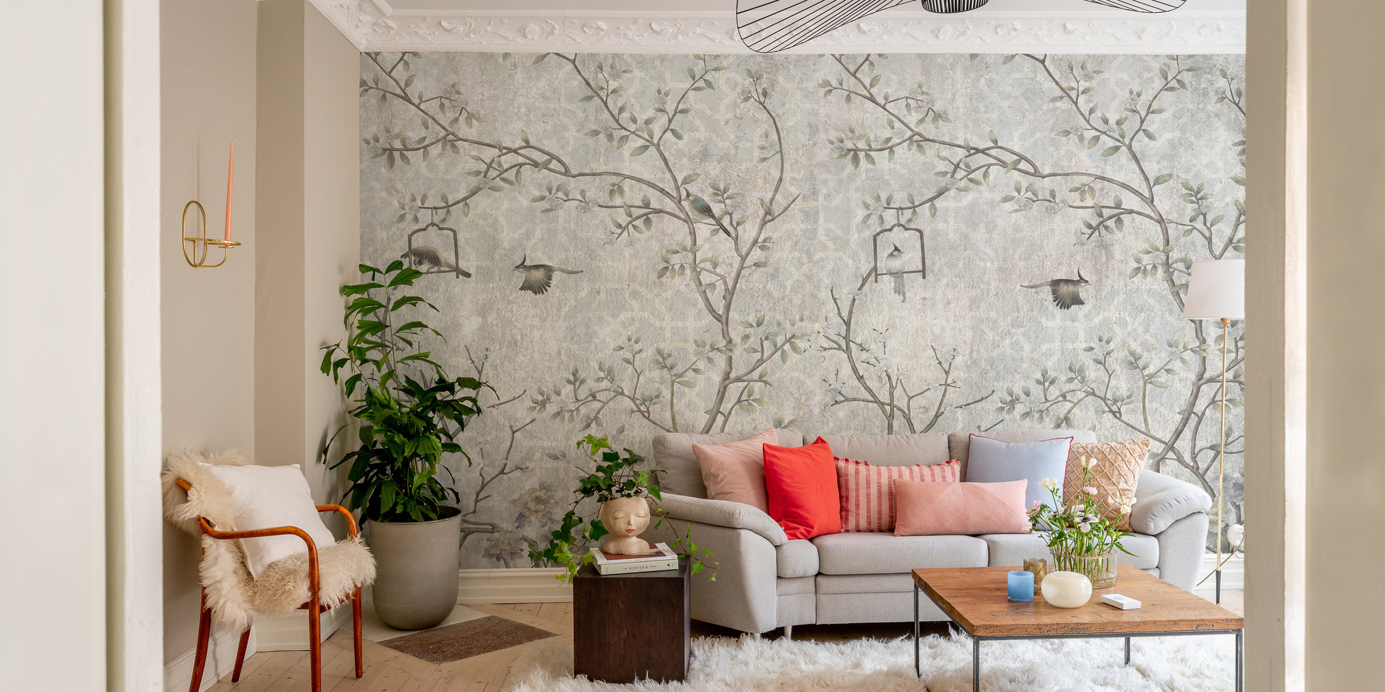 Artistic Tree Design Wall Mural
