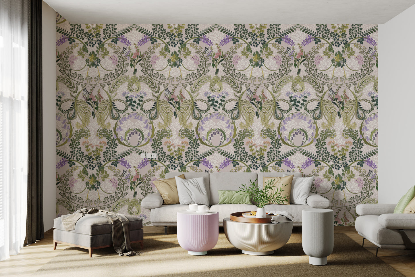 Bring the forest indoors with Enchanted Forest Fauna wallpaper