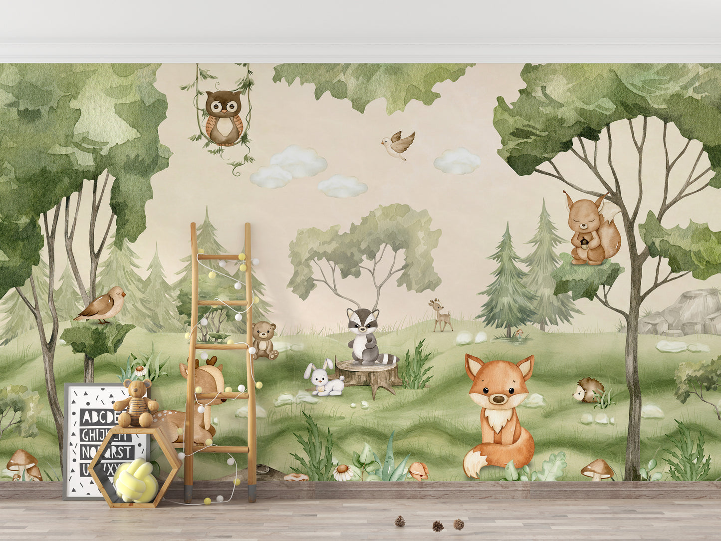 Woodland Joy Kids Wall Mural