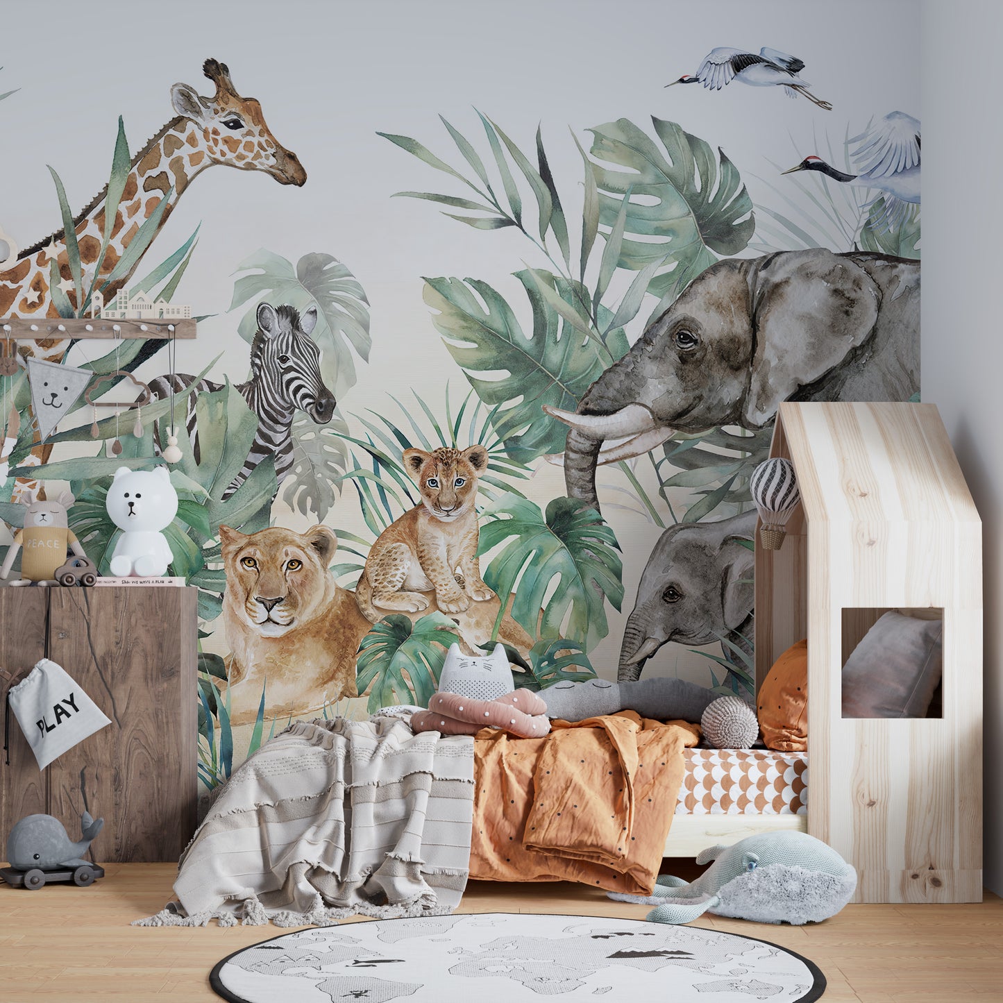 Kids Room Royal Animals Wallpaper Murals