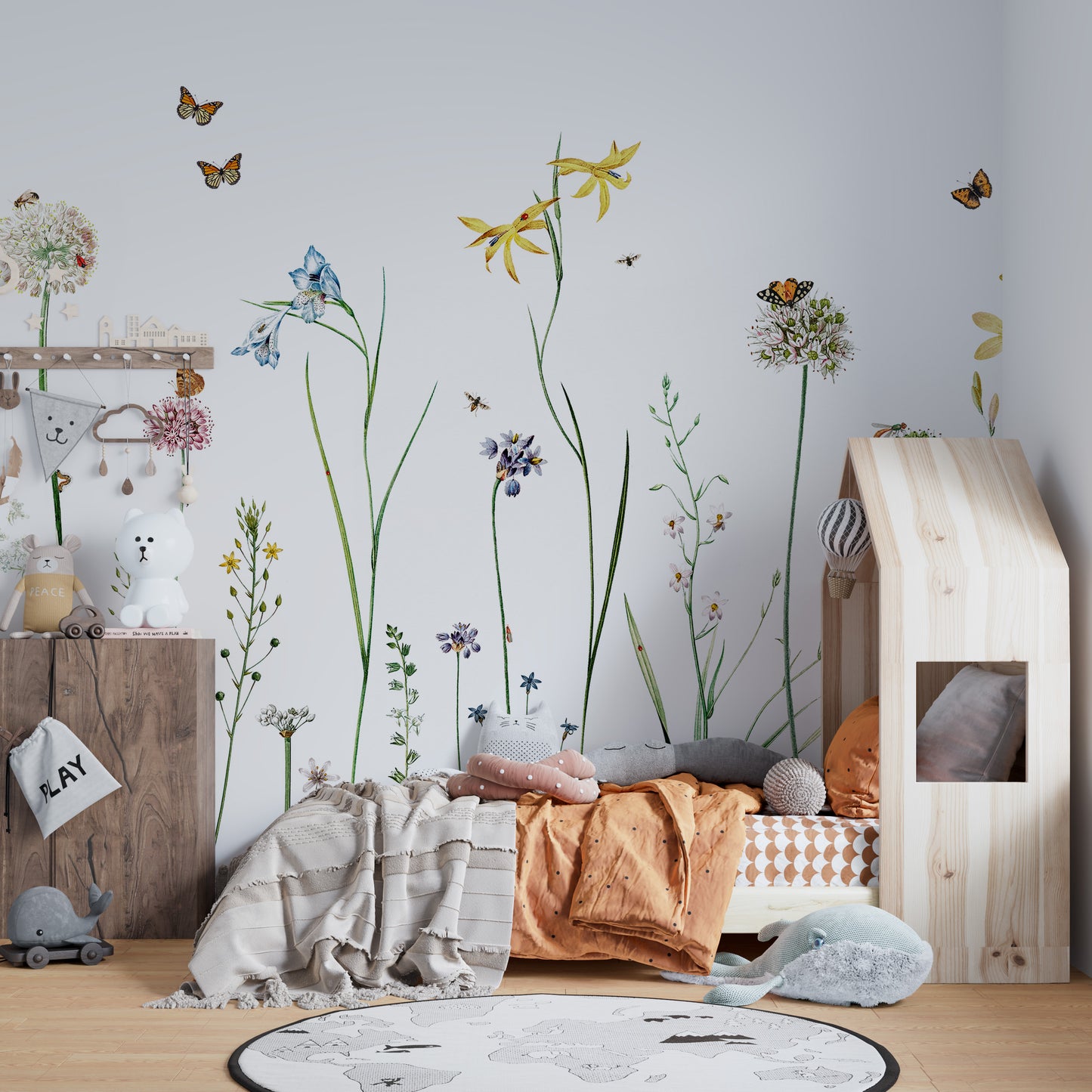 Butterfly Garden Wallpaper Murals