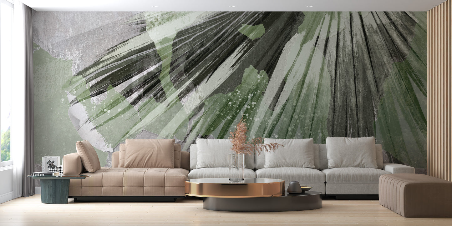 Exotic Tropical Leaf Wall Mural