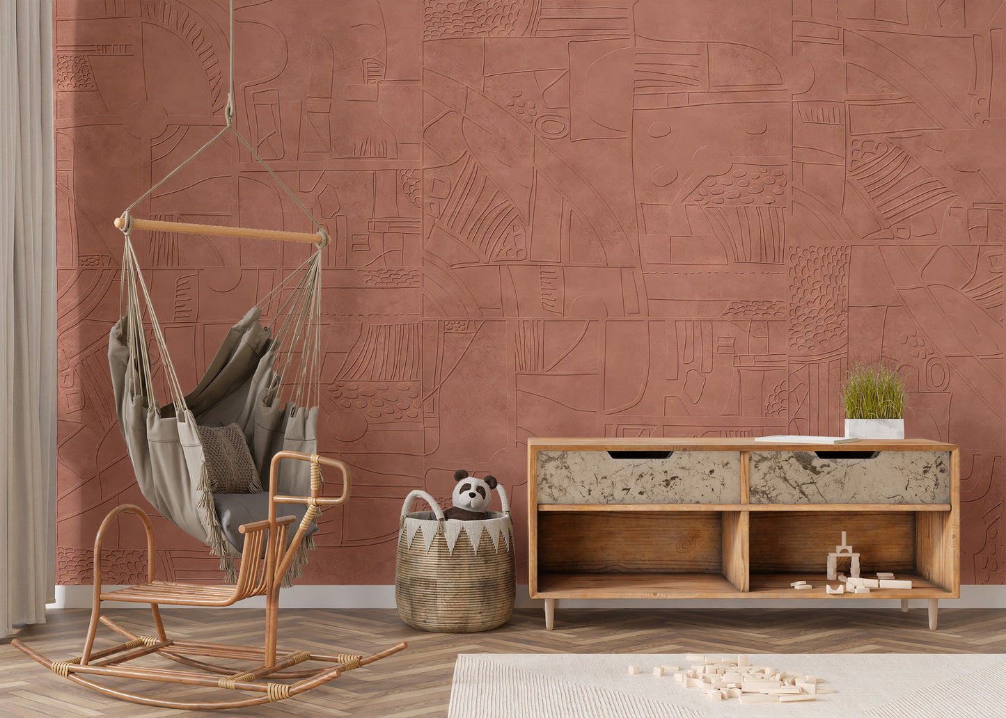 Mystic Terracotta Wall Mural