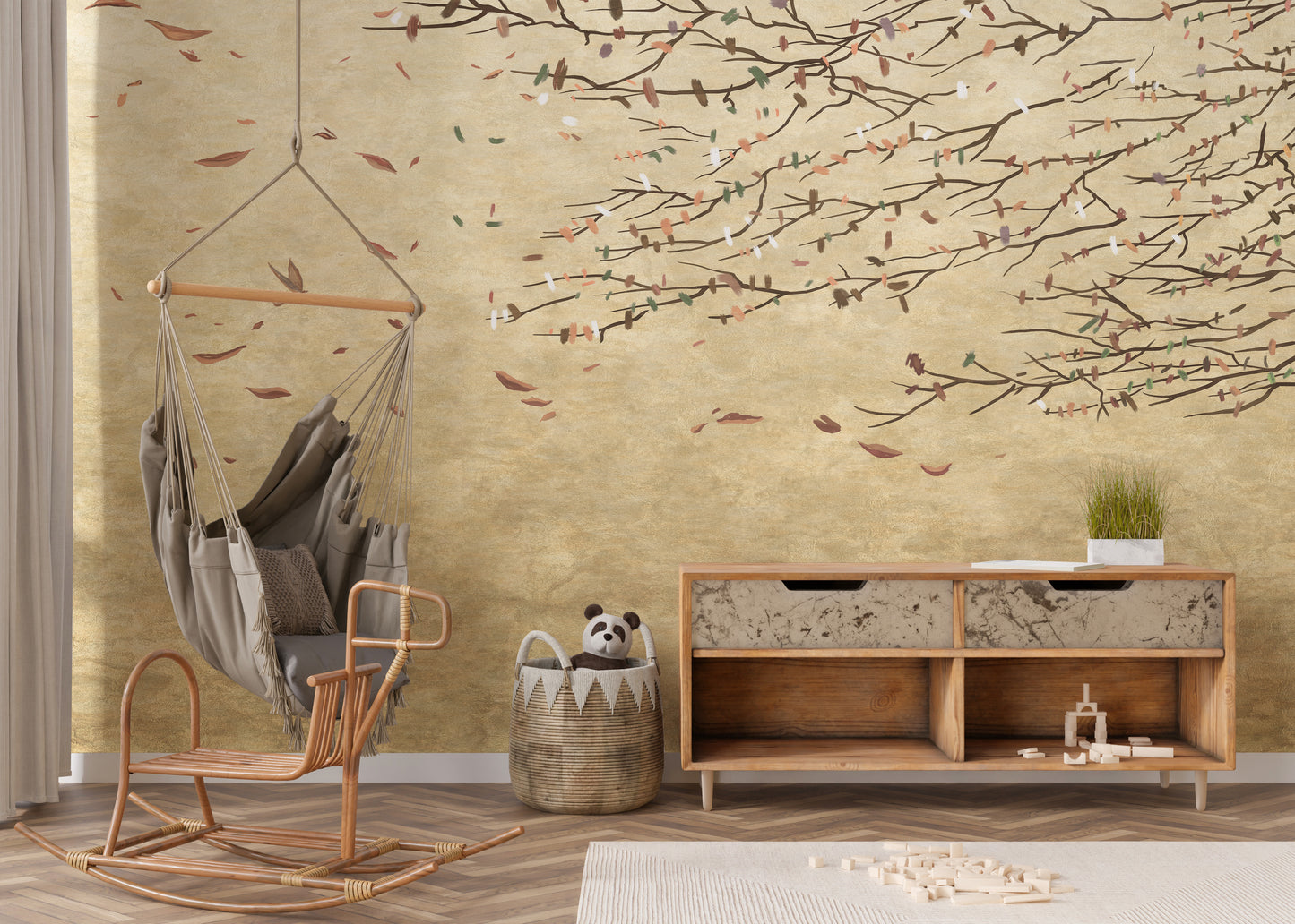 Delicate Cherry Blossoms Wallpaper Murals