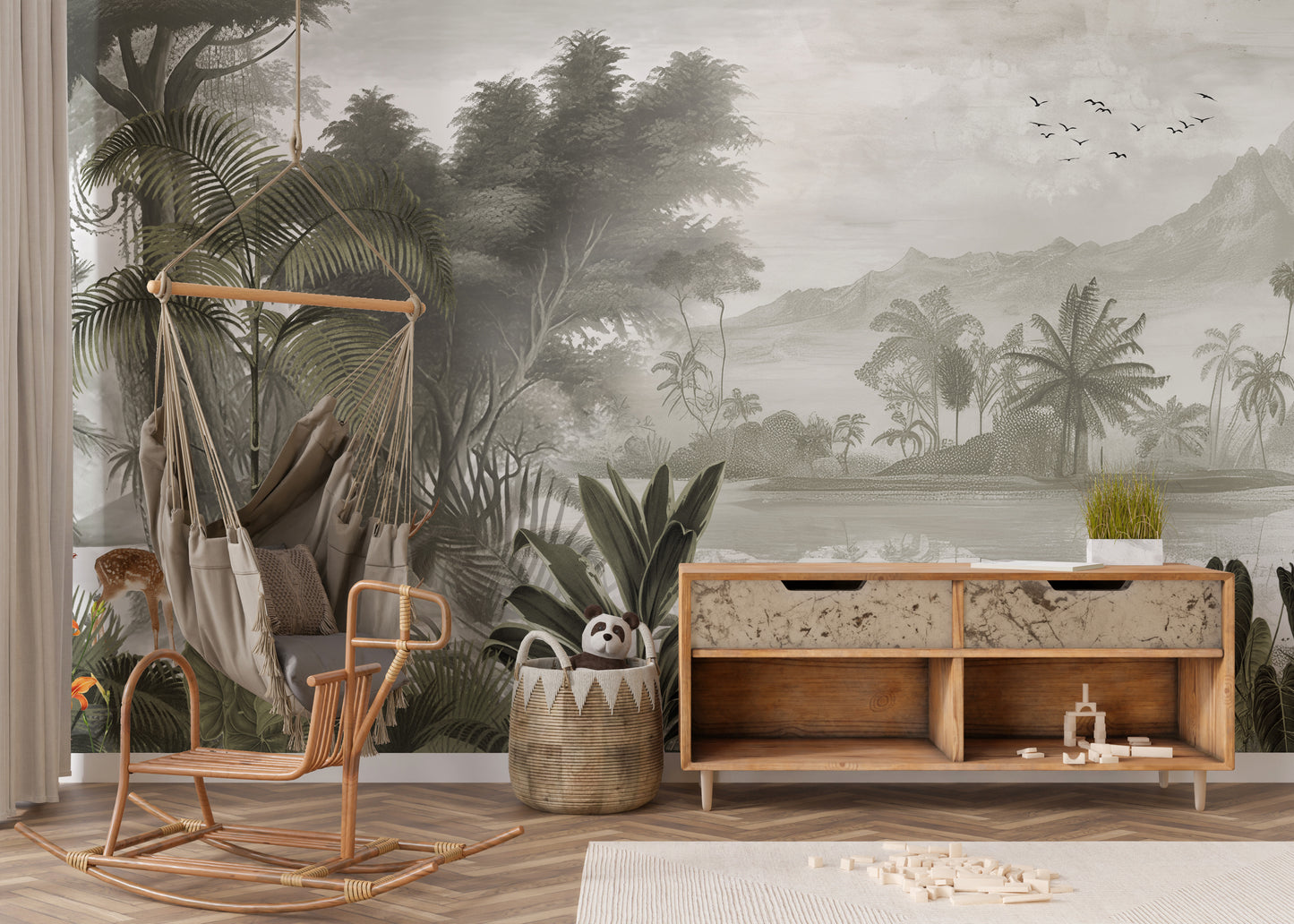 The Jungle Kingdom Natural Wallpaper Mural