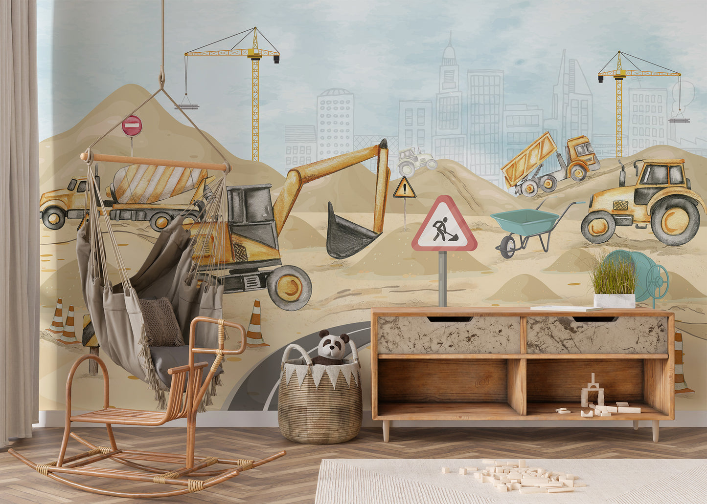 Mighty Machines Wall Mural