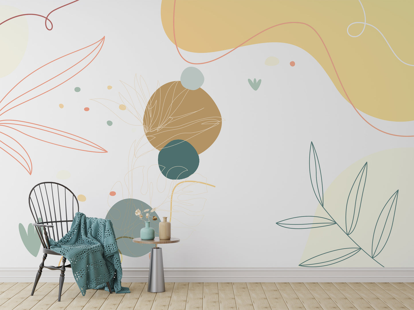 Abstract Terrain Mural Wallpaper for interiors