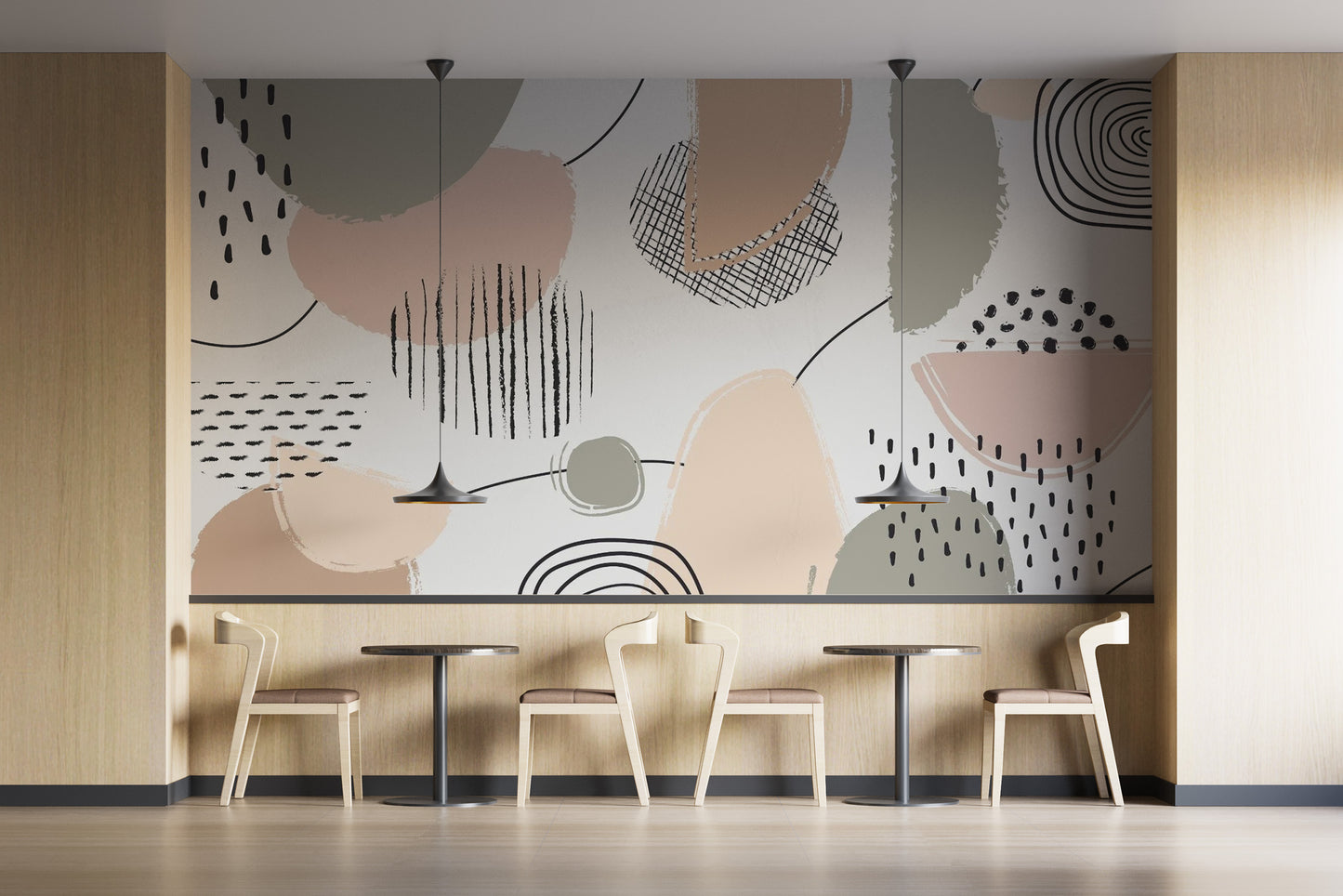 Pastel Light Color Grey Abstract Wallpaper Murals