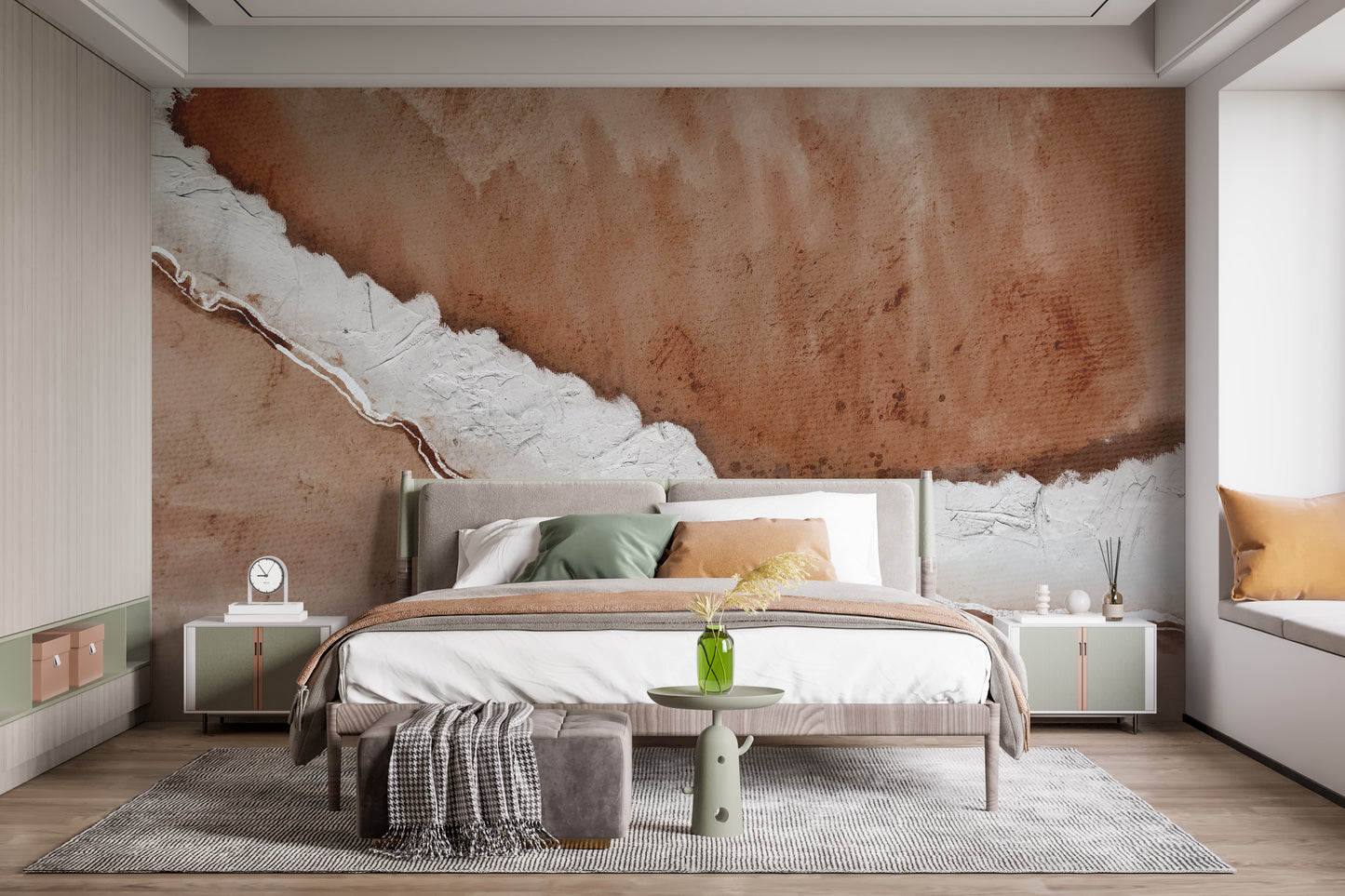 Rustic Horizon Textured Wall Mural