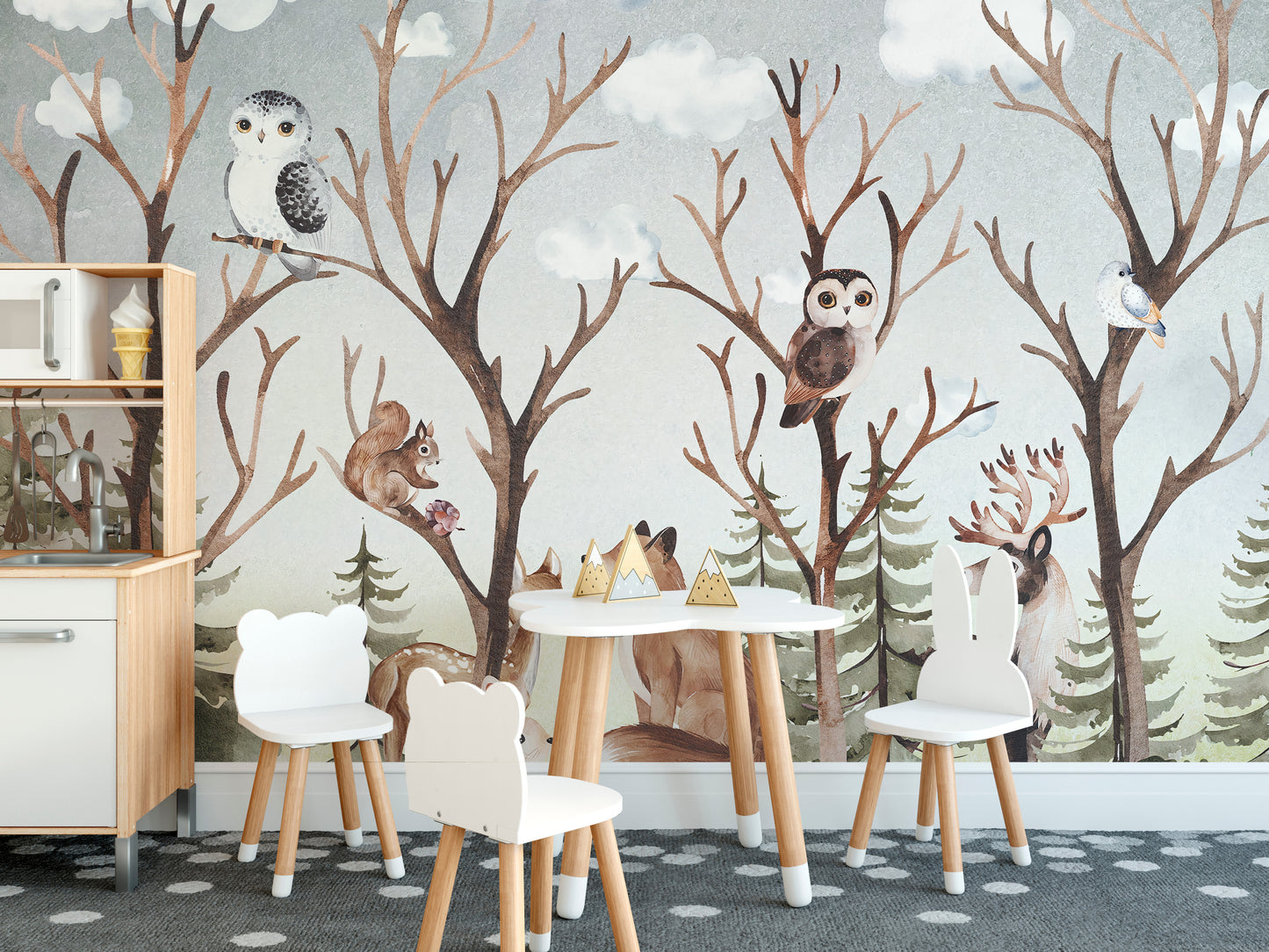 Forest Fall Kids Room Wallpaper Mural