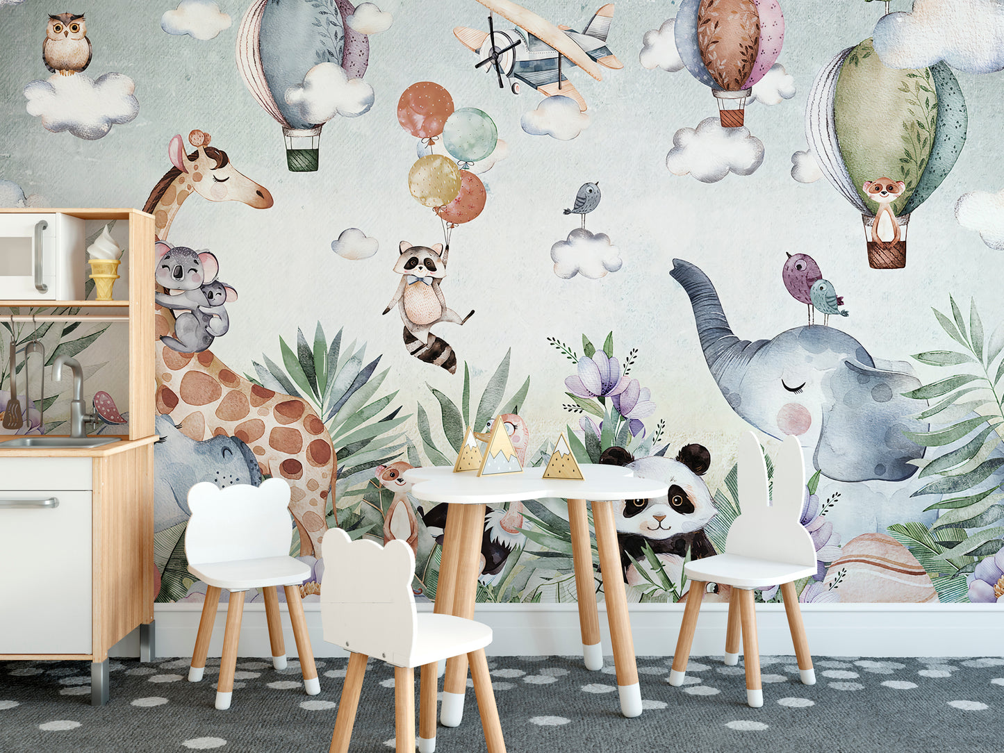 Jungle World Textured Wallpaper Murals