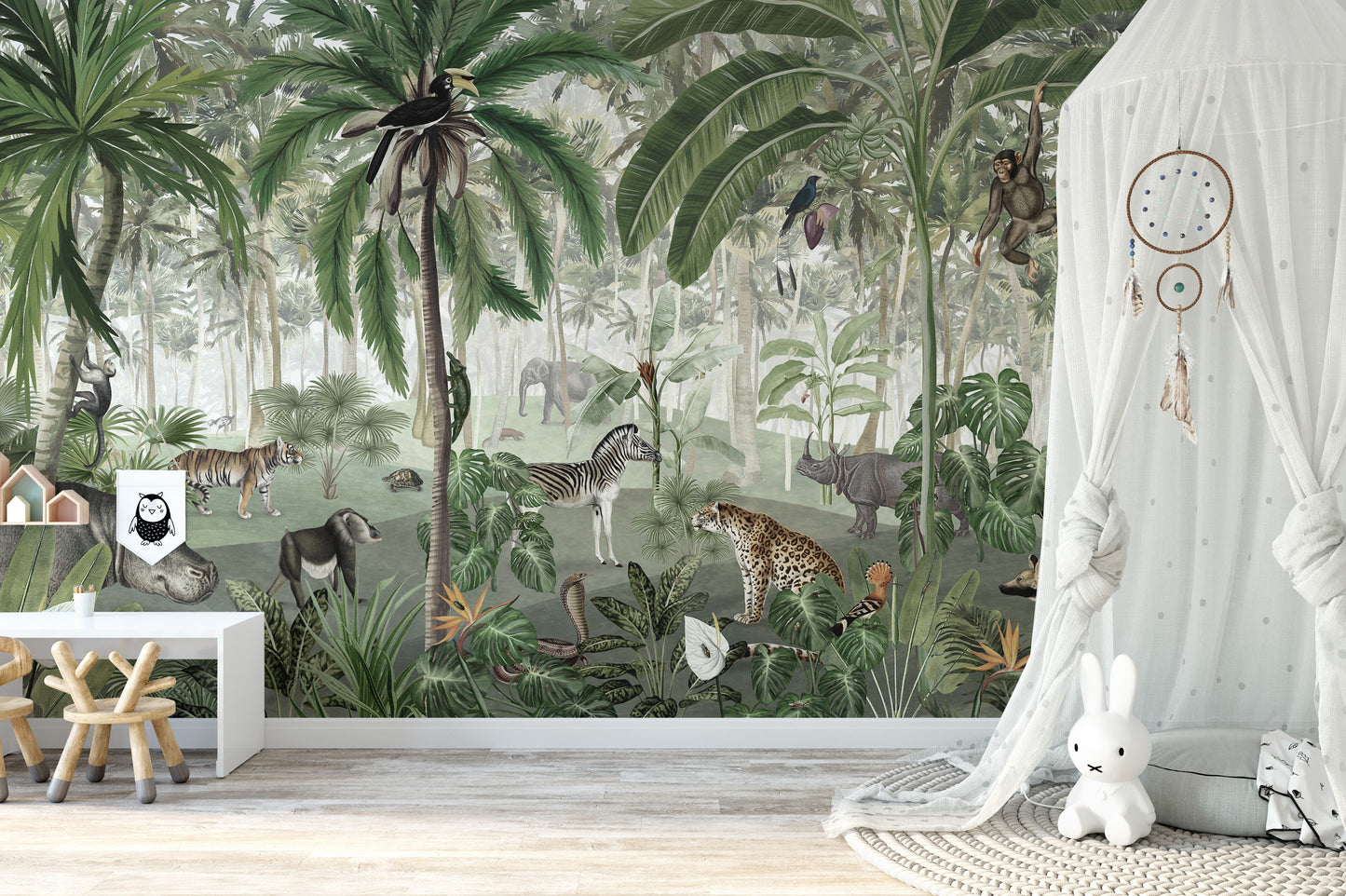 Jungle Lookbook wallpaper murals for kids room nursery