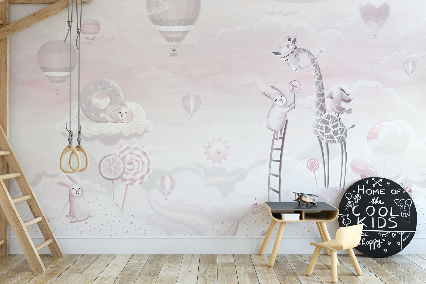 Pink Color Candy World Wallpaper Murals