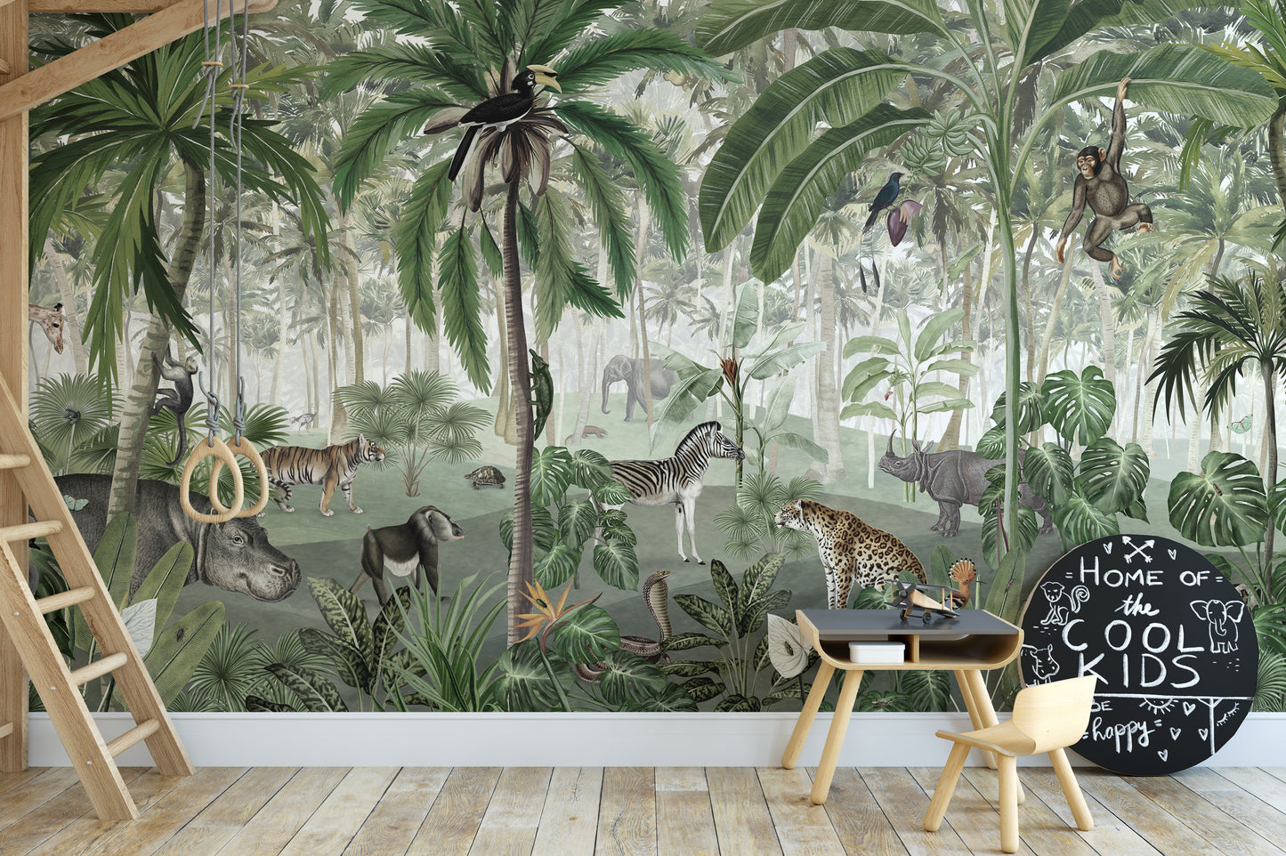 Jungle Lookbook wallpaper murals for kids room nursery