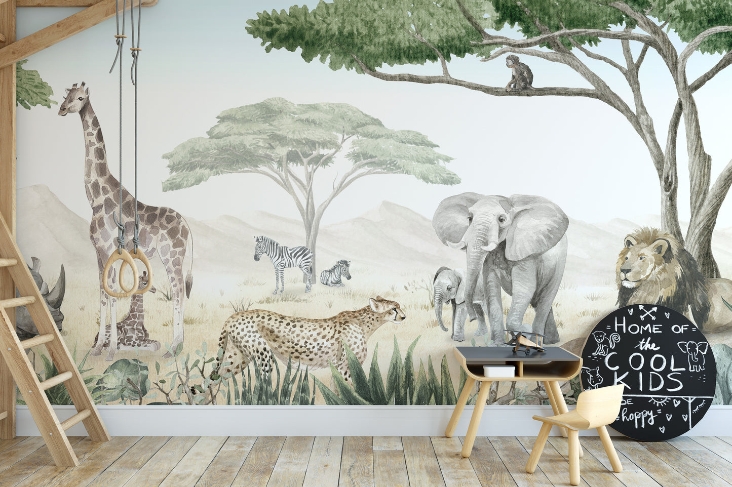 Savannah Jive Mural peel and stick Wallpaper