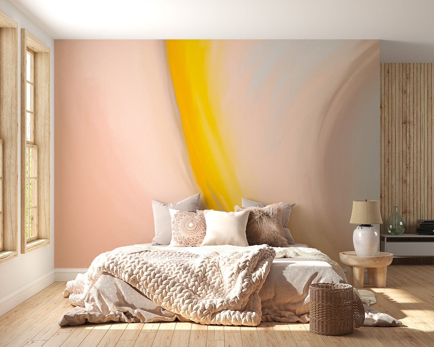 Vibrant Abstract Wall Mural - Giffywalls