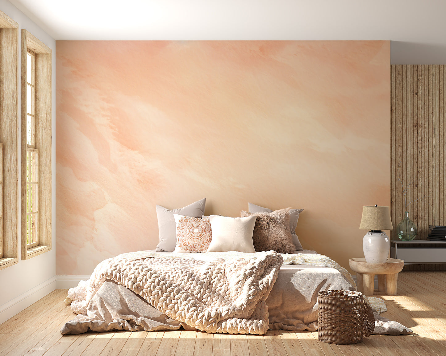 Pantone Peach Fusion Wallpaper Mural