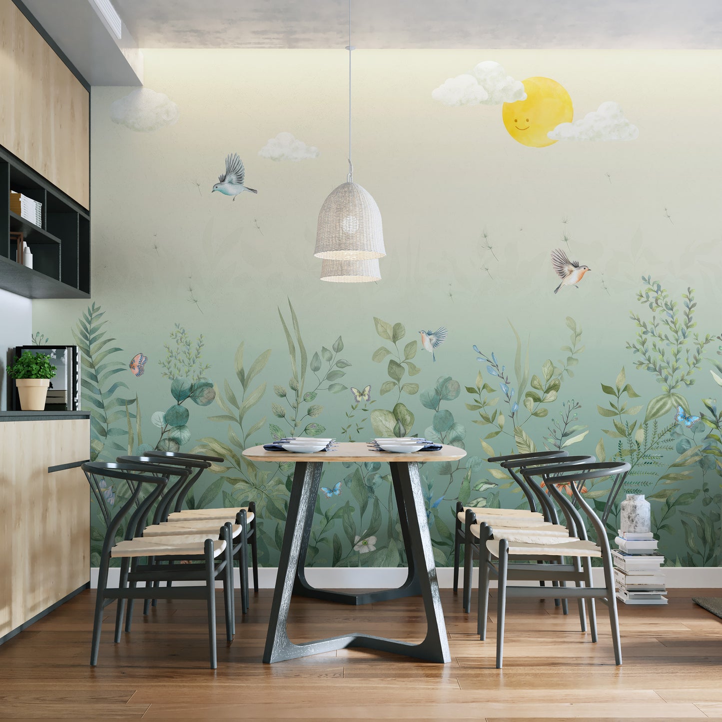 Fluttering Harmony Wall Mural