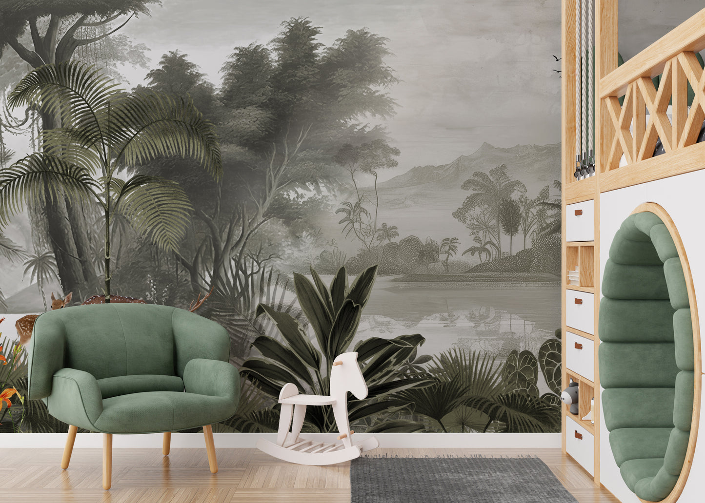 The Jungle Kingdom Natural Wallpaper Mural