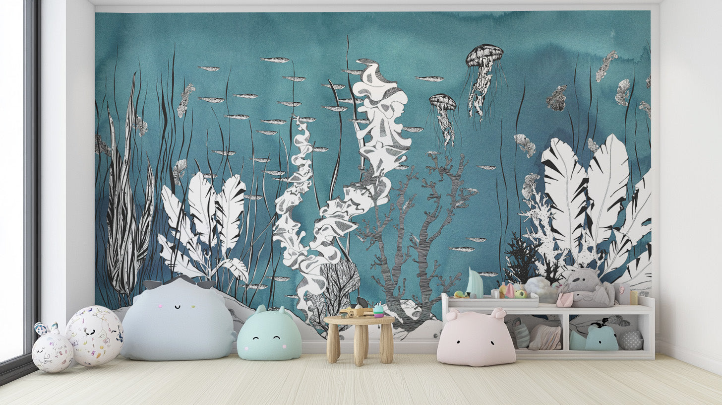 Nautical home decor with elegant sea creatures