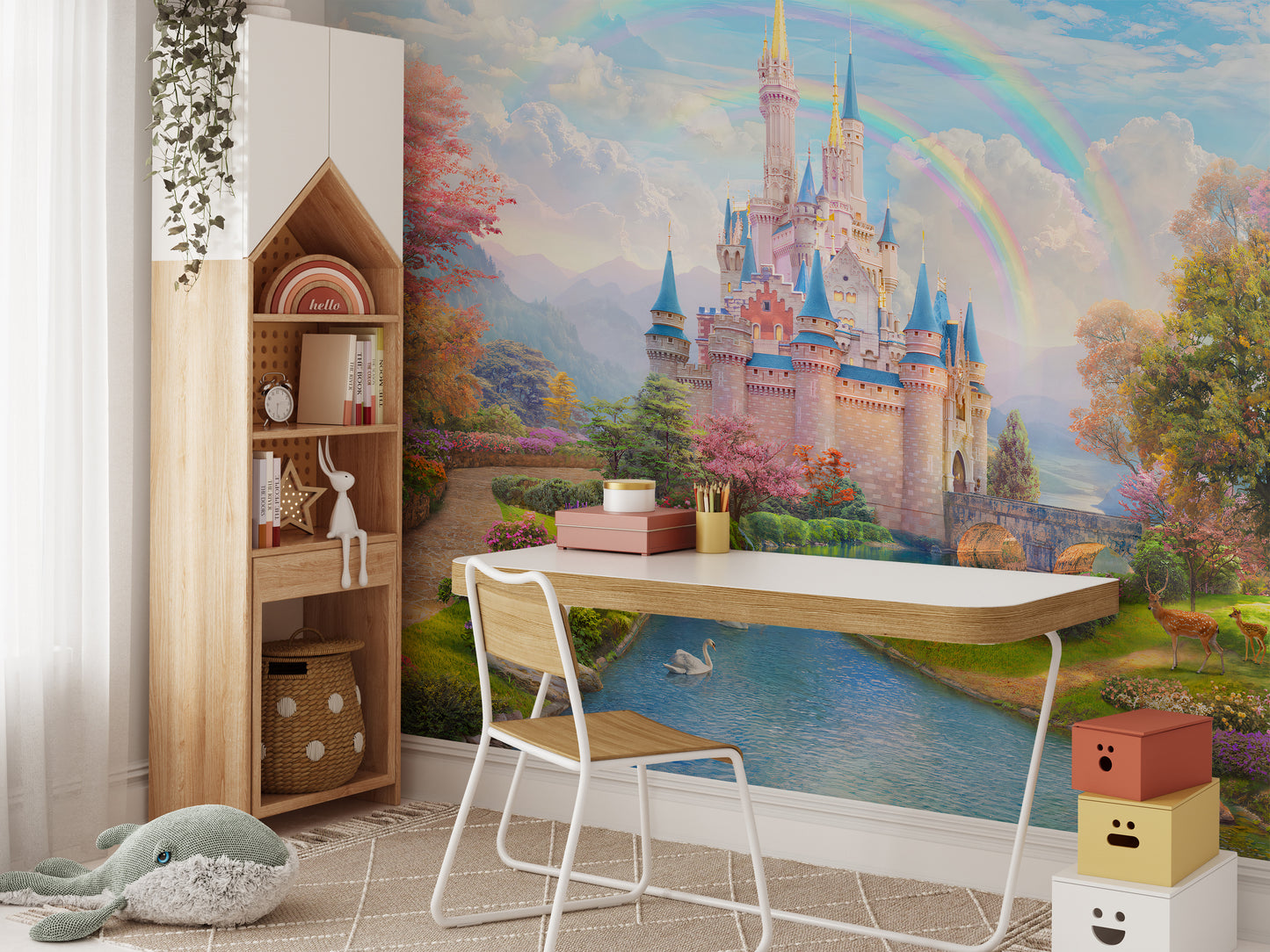 Enchanting Princess Castle Wallpaper - Fairy Tale Inspired