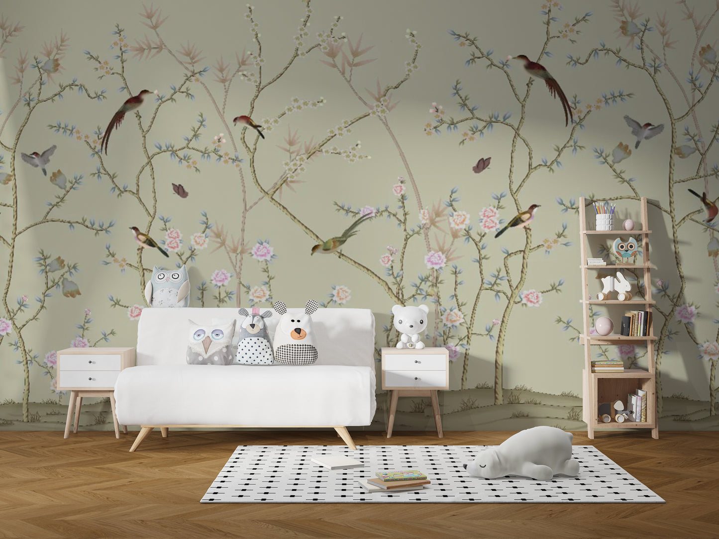 Chinoiseries Birds Wallpaper Murals