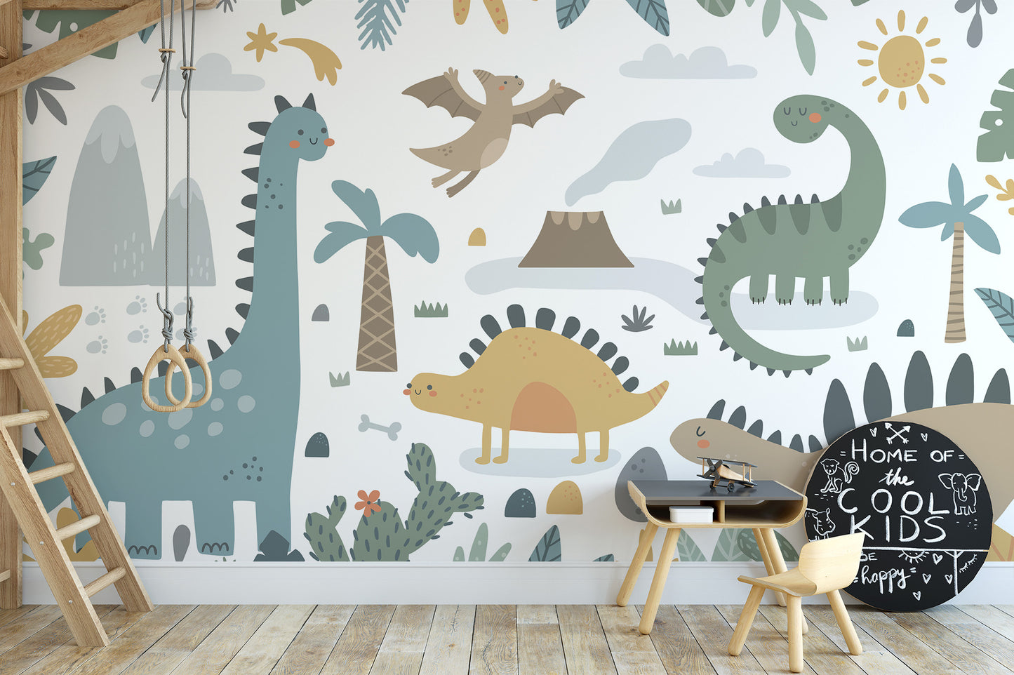 Dinosaur Design Wall Mural