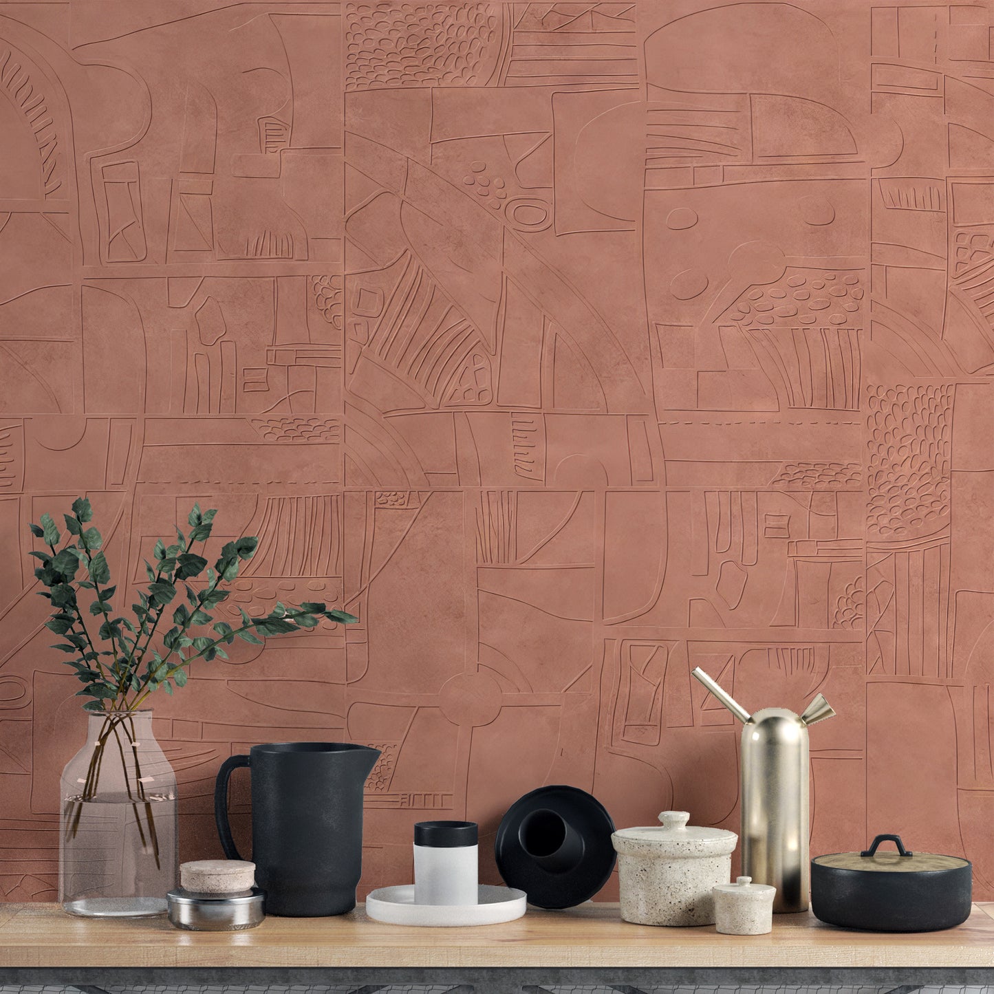 Mystic Terracotta Wall Mural