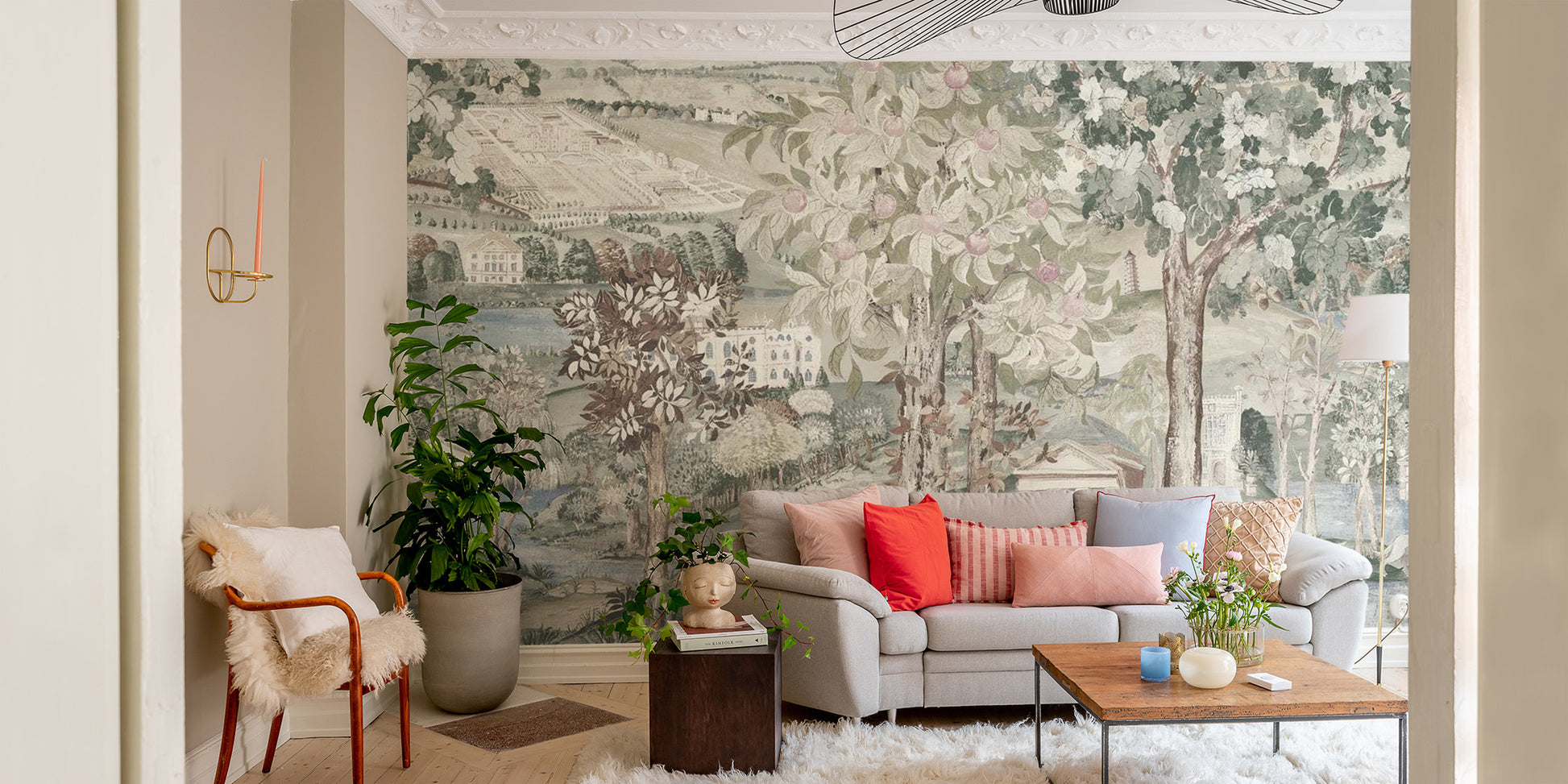 Nature-Inspired Green Wall Art
