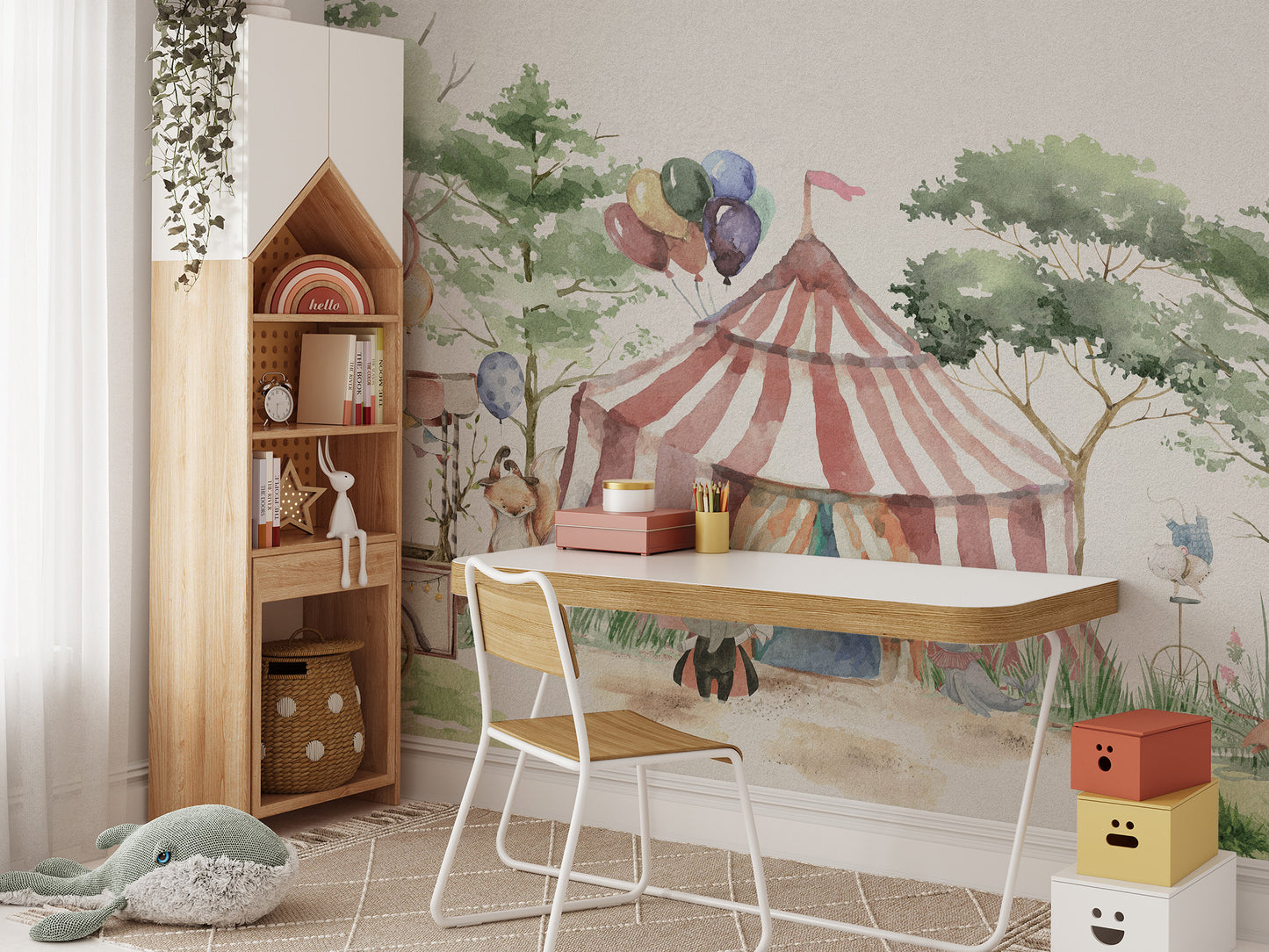 Whimsy Woodland Circus Wallpaper