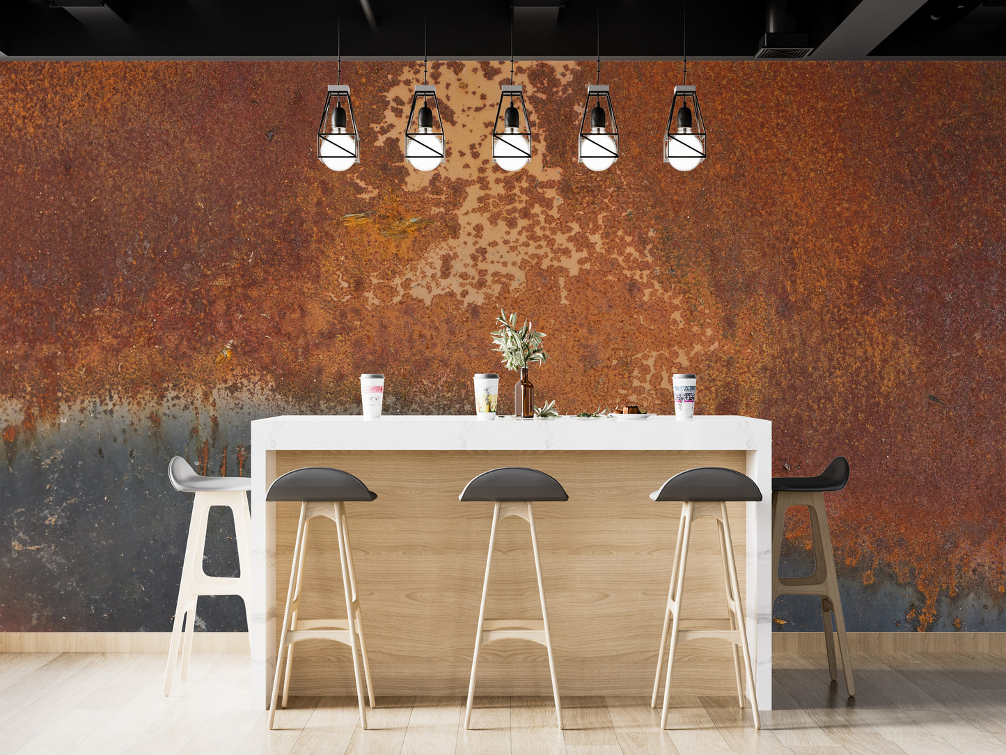 Rustic Effect Metal Mural