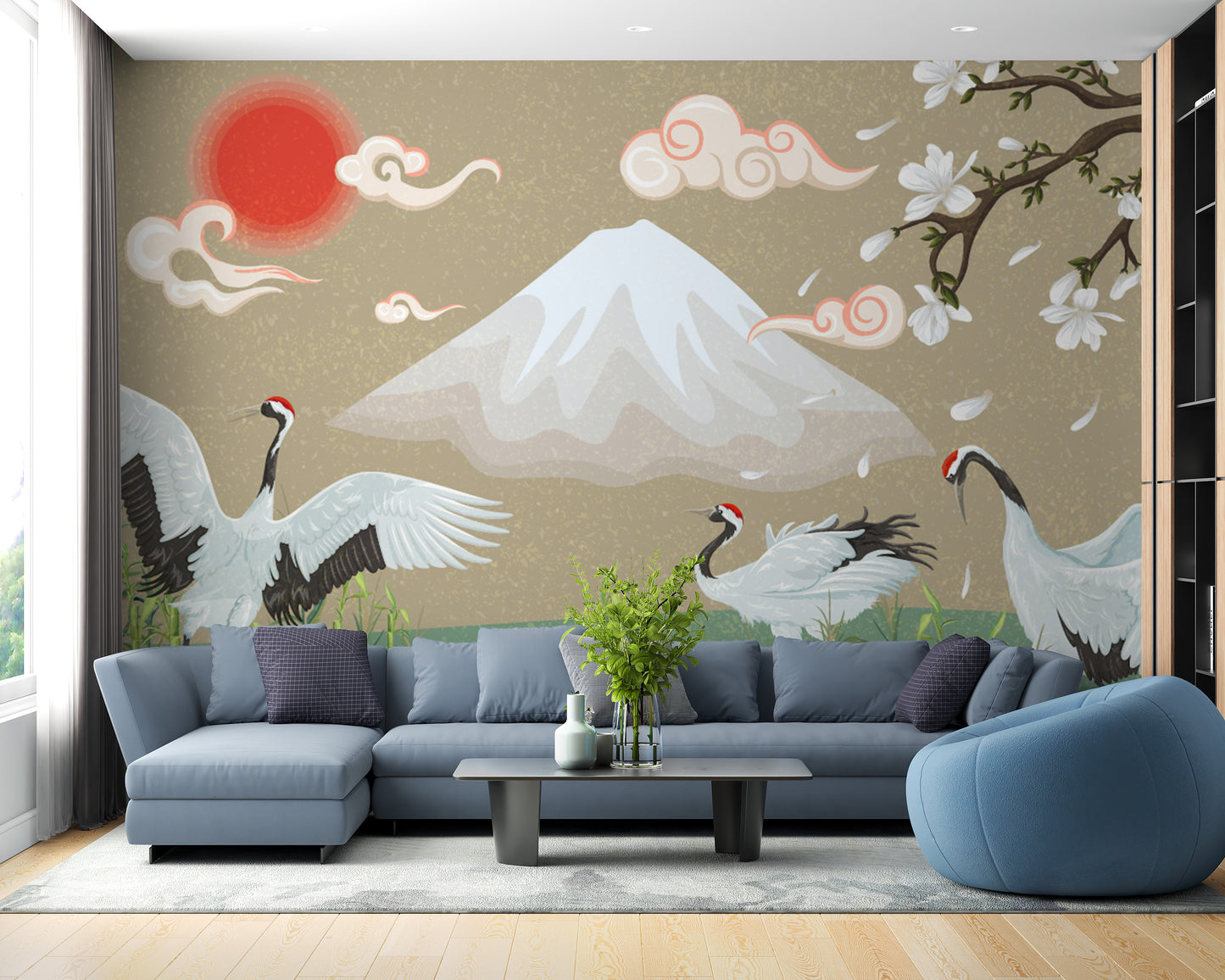 Spring Time Mountainous Wallpaper Mural