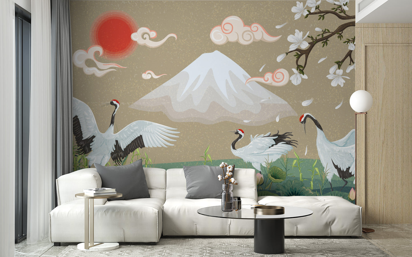 Spring Time Mountainous Wallpaper Mural