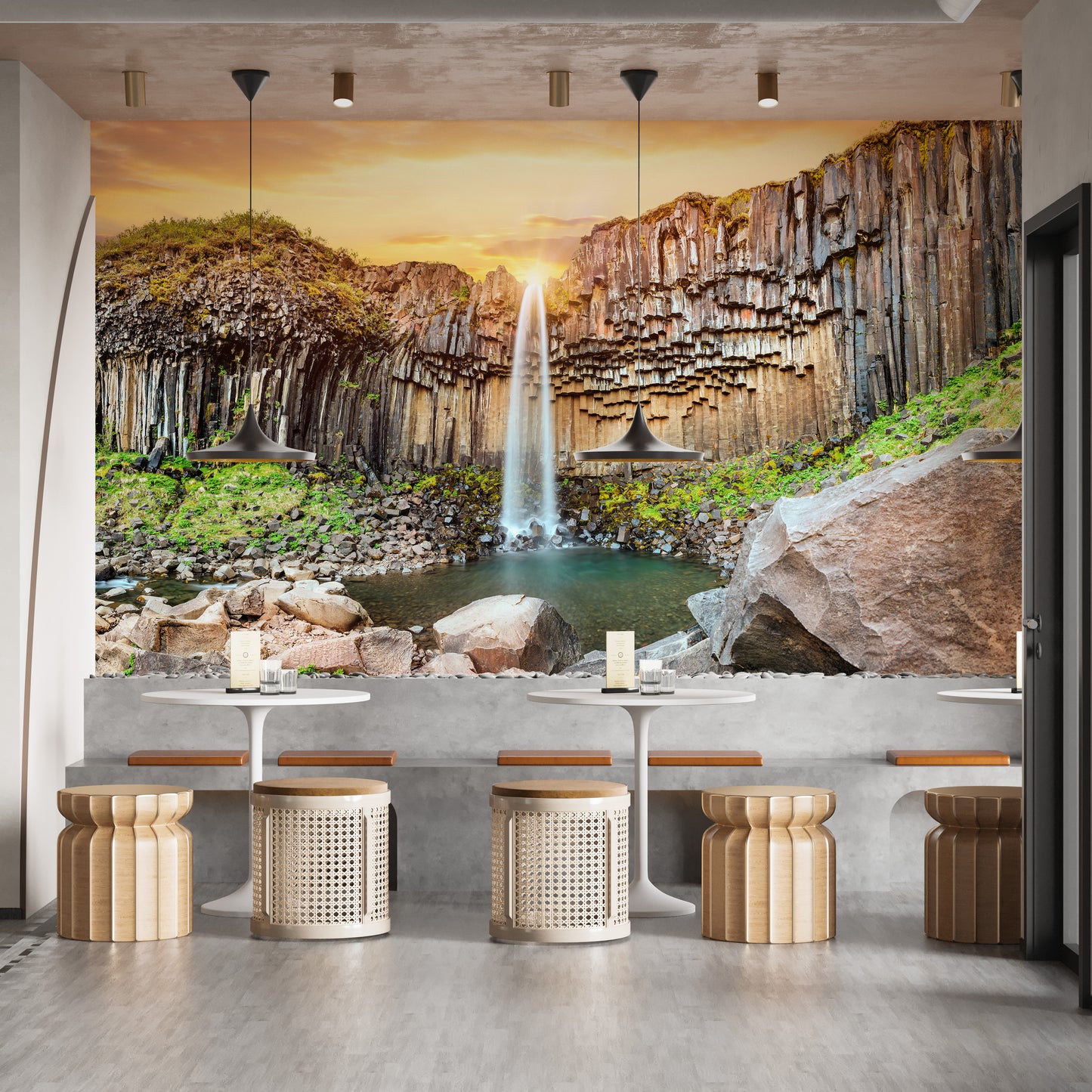 Iceland Waterfall Wallpaper Mural