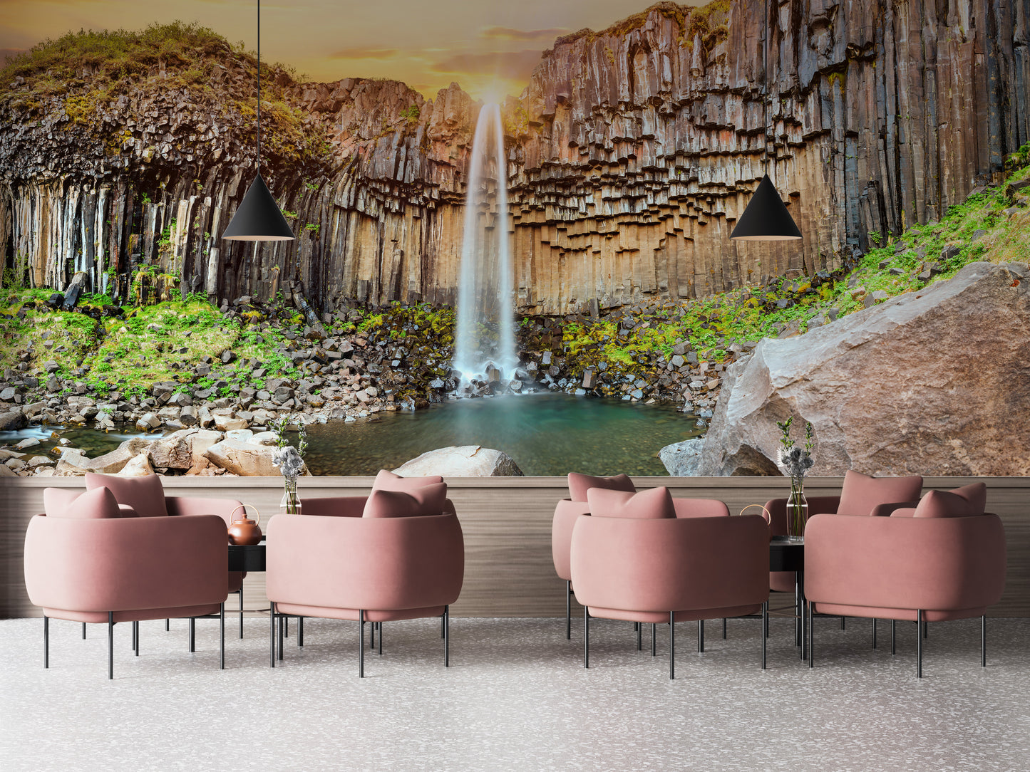 Iceland Waterfall Wallpaper Mural