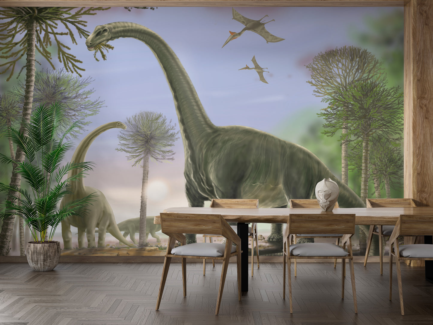 Animated Dinosaur Wallpaper Mural