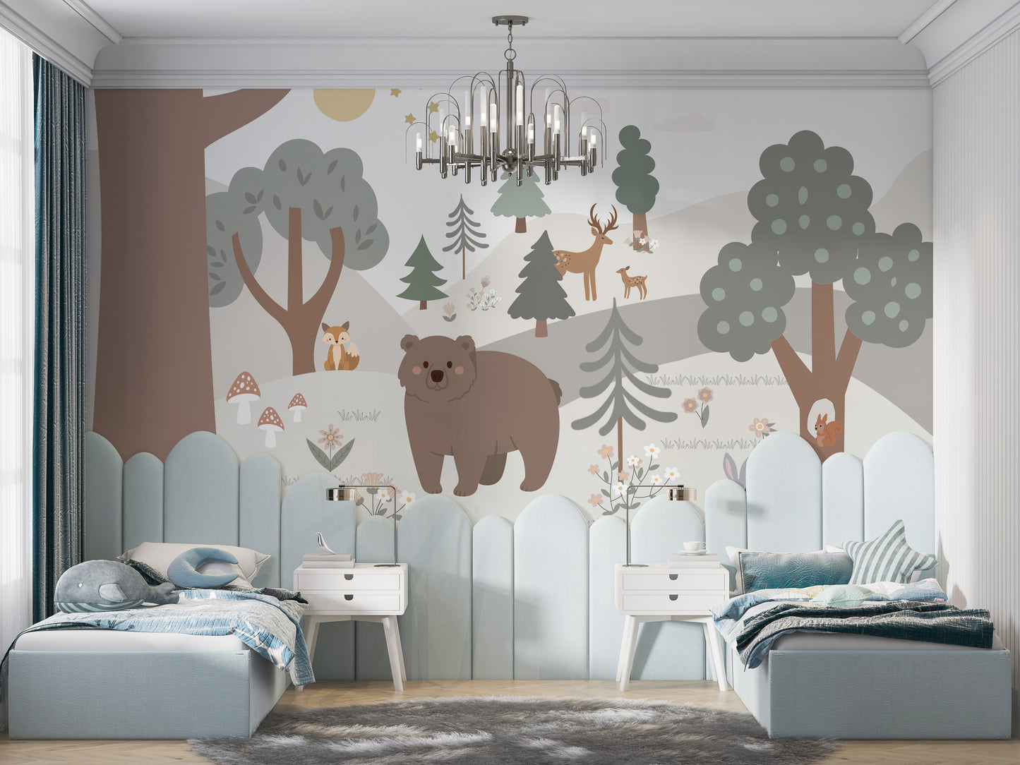 Snow Forest Kids Room Wallpaper Murals